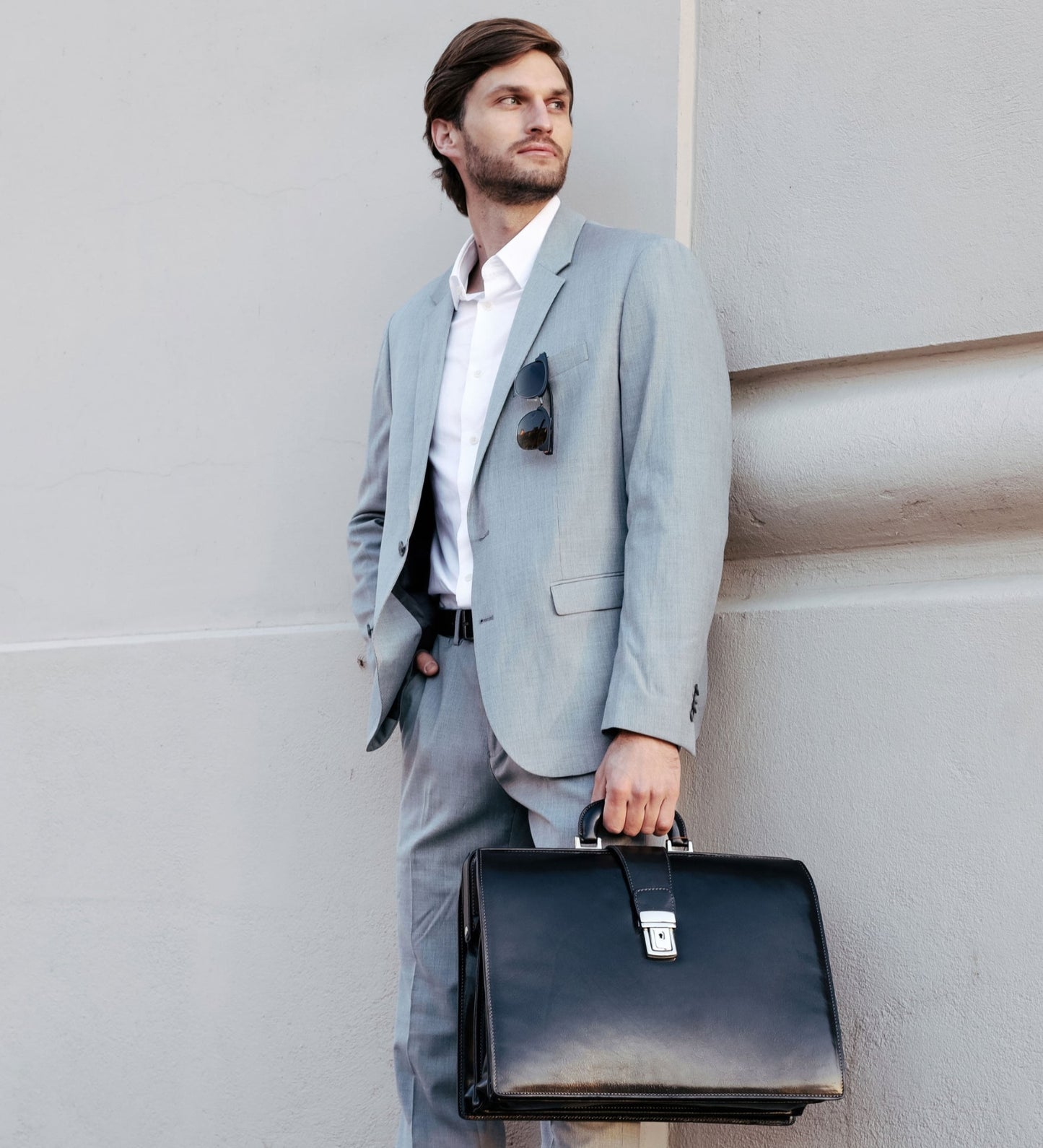 Large Leather Briefcase - The Firm