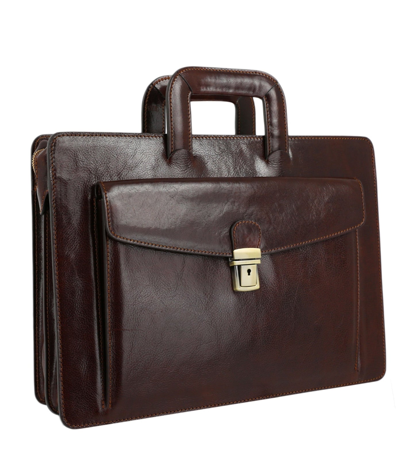 Womens Leather Briefcase - The Tempest