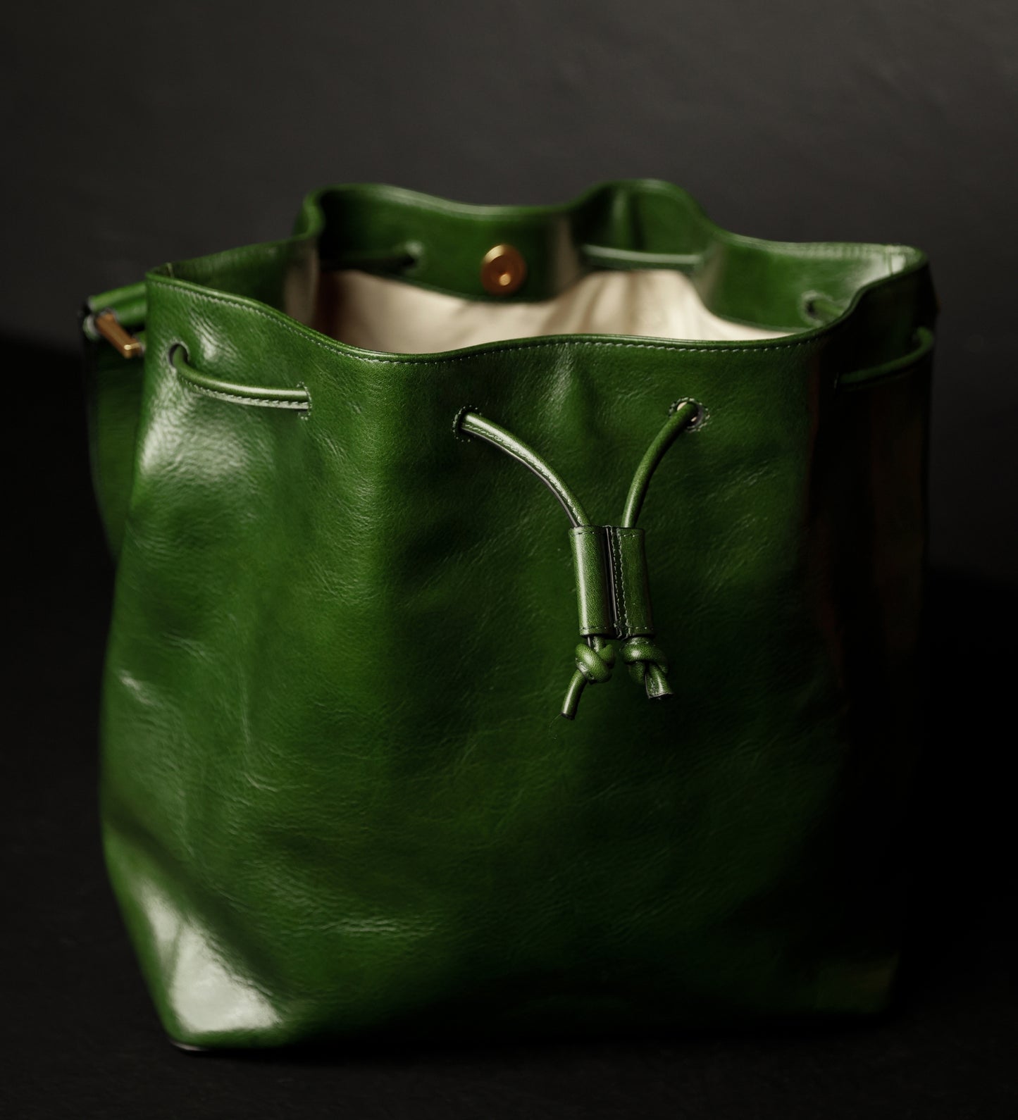 Leather Bucket Bag for Women - Sybil