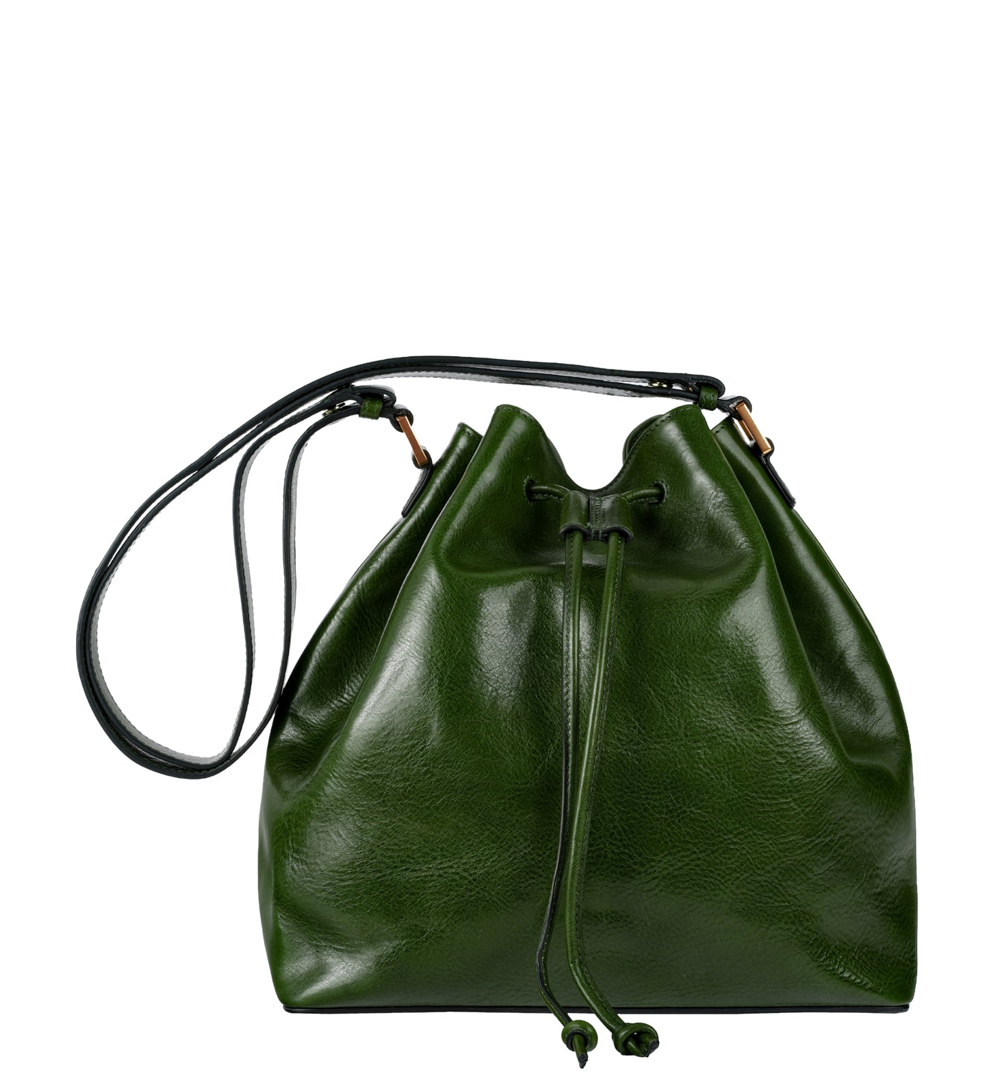 Leather Bucket Bag for Women - Sybil