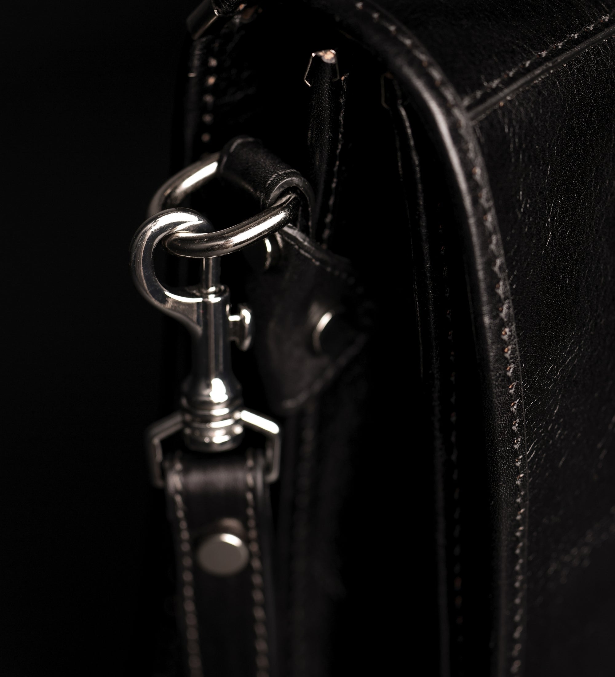 Leather Briefcase Laptop Bag - Illusions