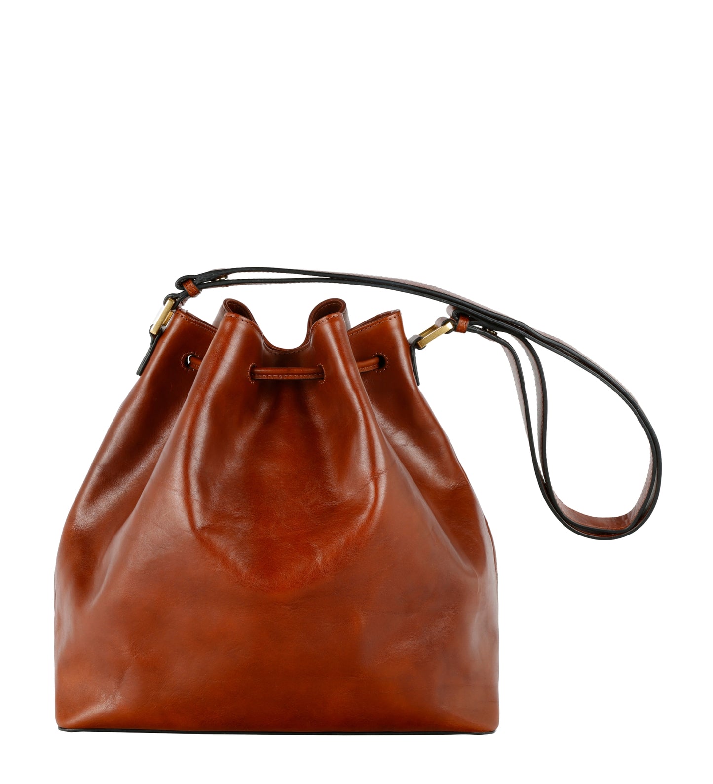 Leather Bucket Bag for Women - Sybil