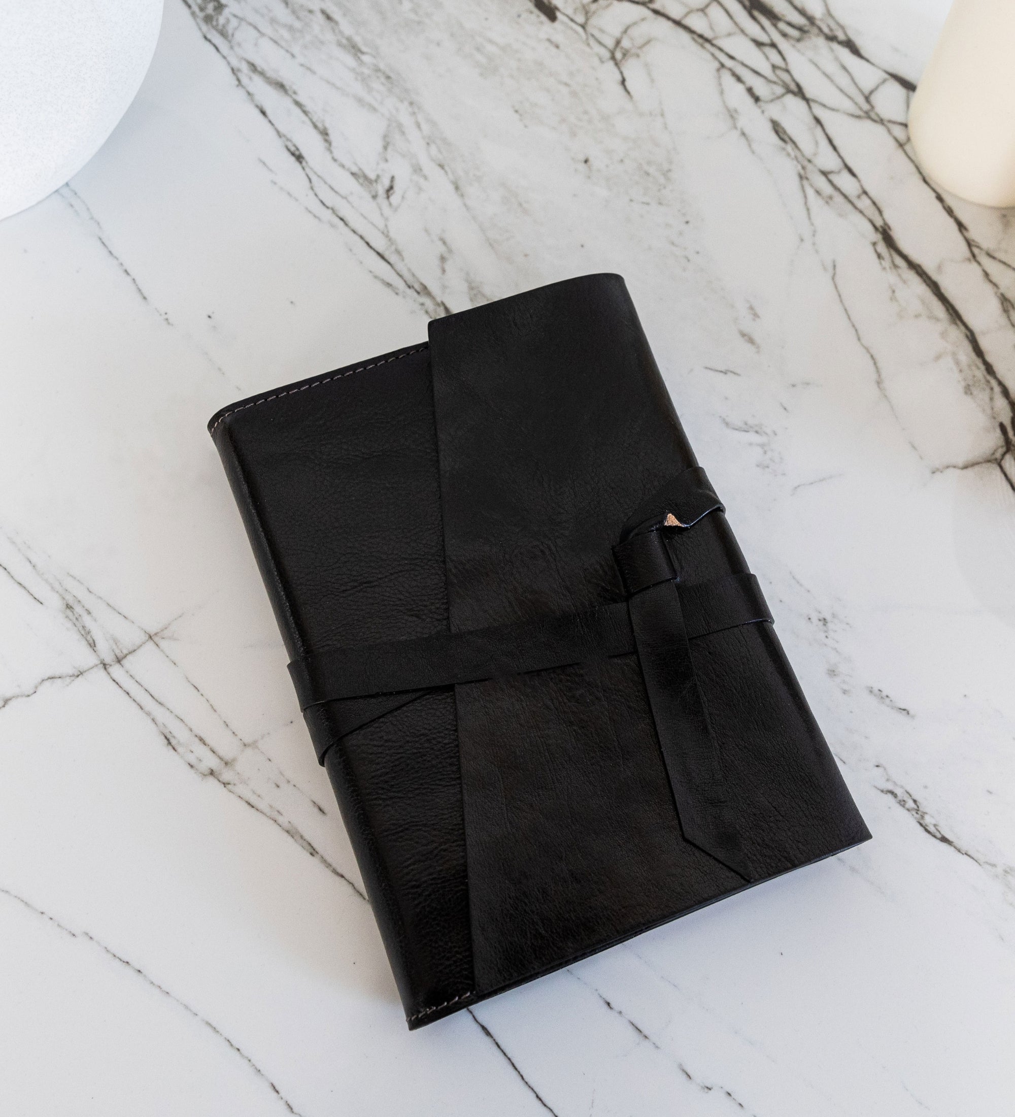 Leather Journal with Refillable A5 Notepad - P.S. I Love You