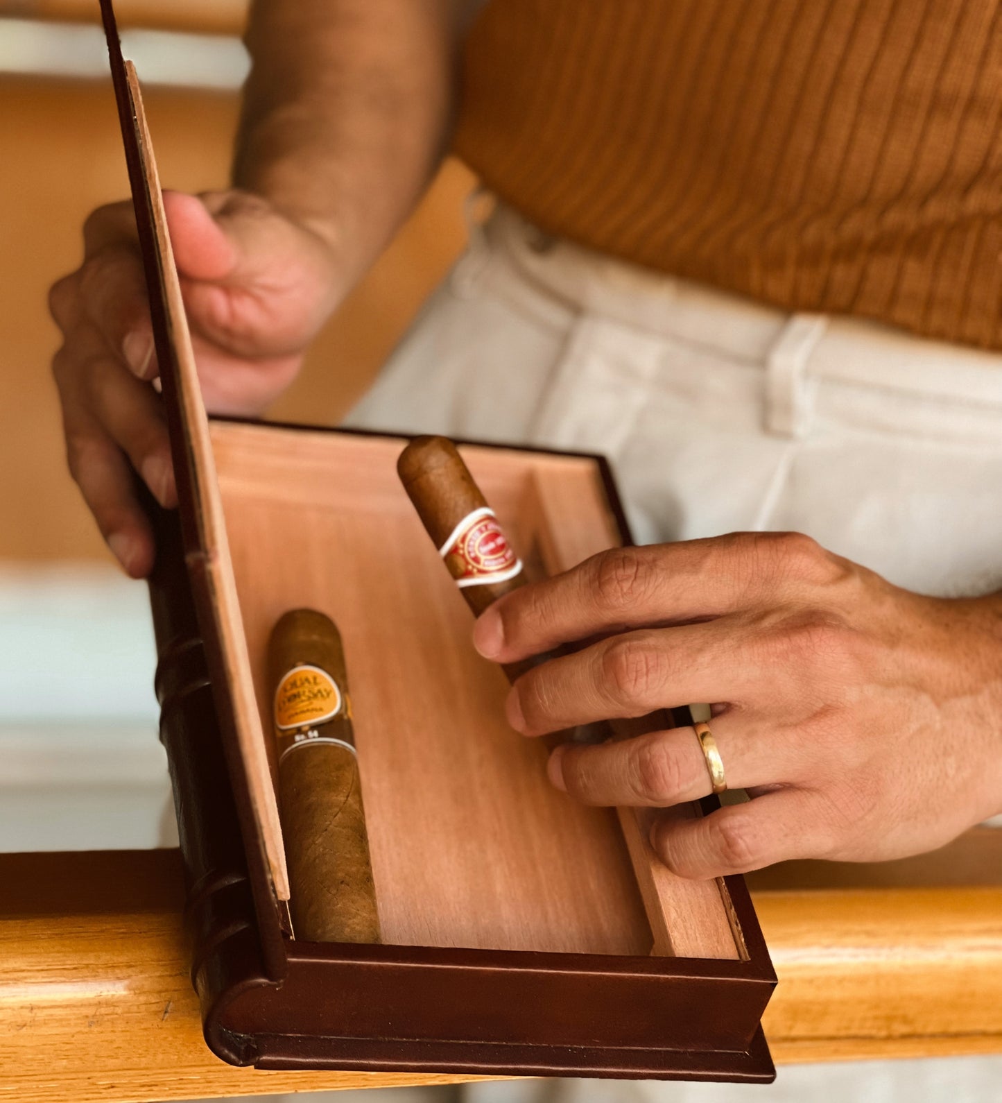 Leather Cigar Box, Cigar Case - Howards End