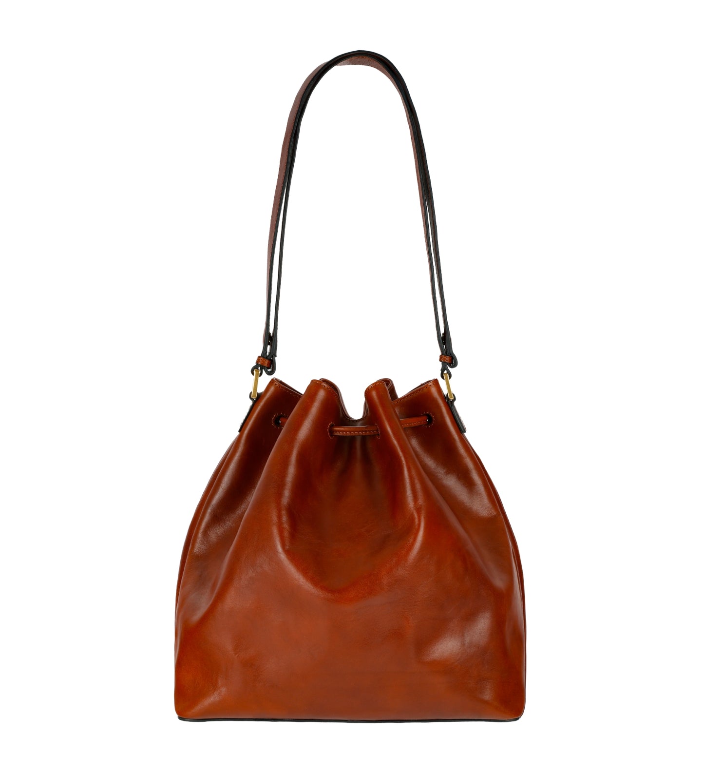 Leather Bucket Bag for Women - Sybil