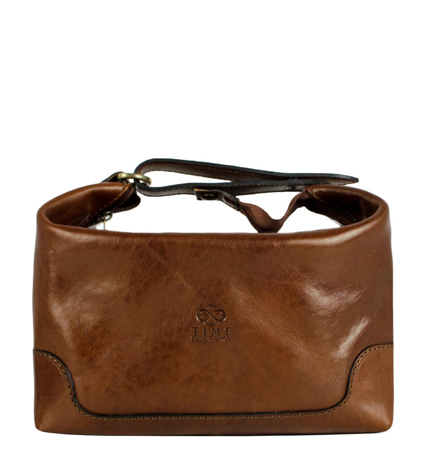 Leather Toiletry Bag - Autumn Leaves