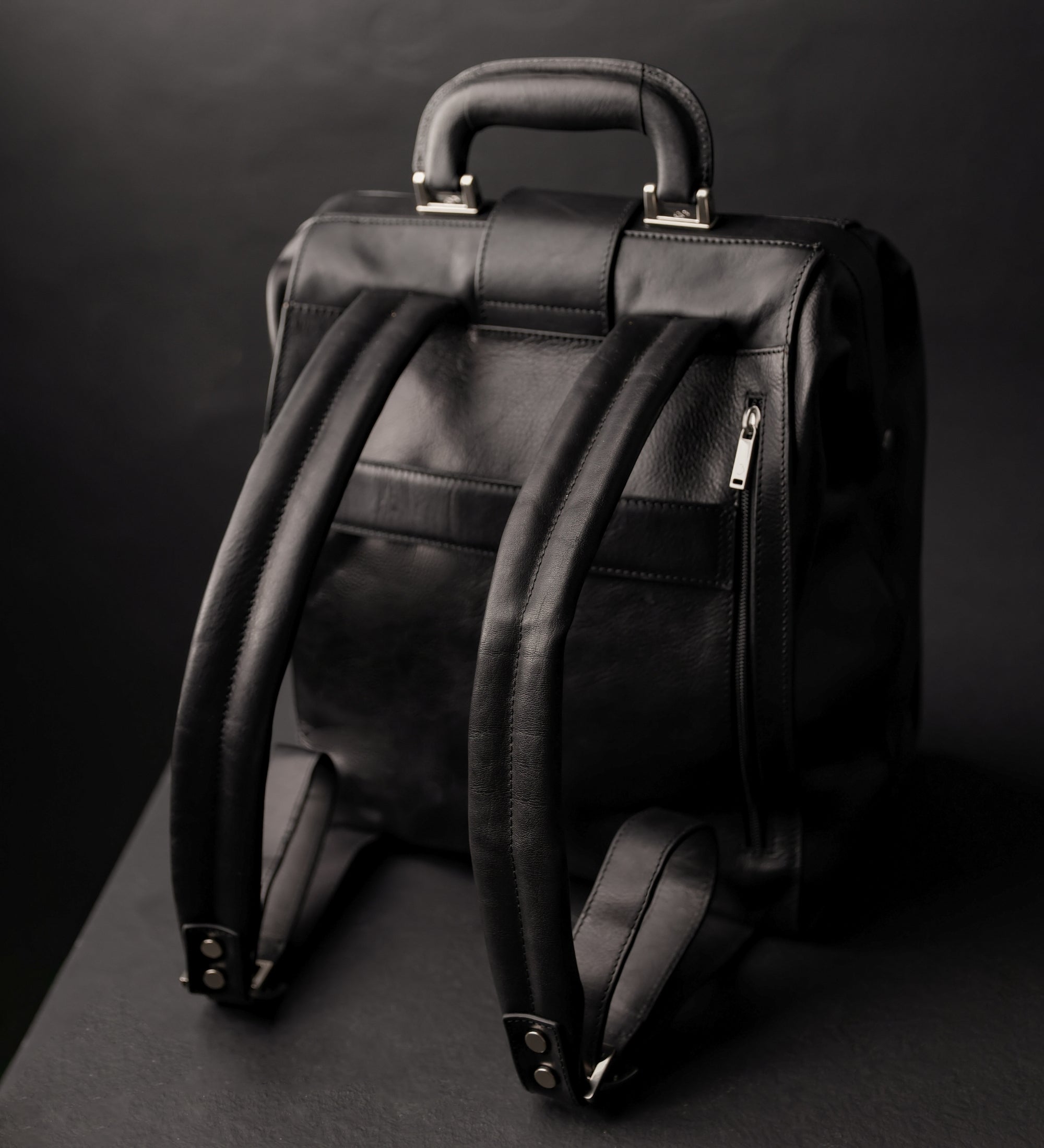 Leather Backpack - A Brief Story of Time