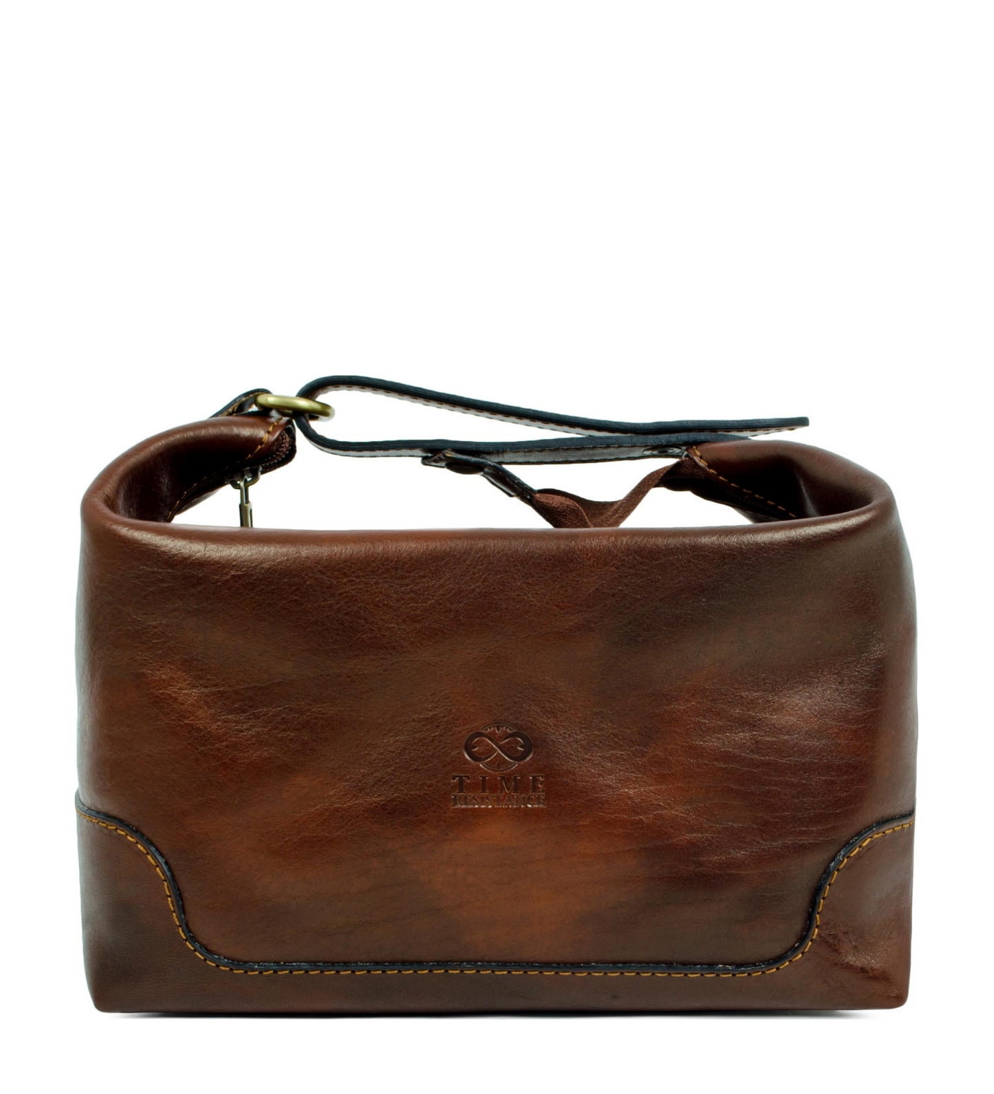 Leather Toiletry Bag - Autumn Leaves