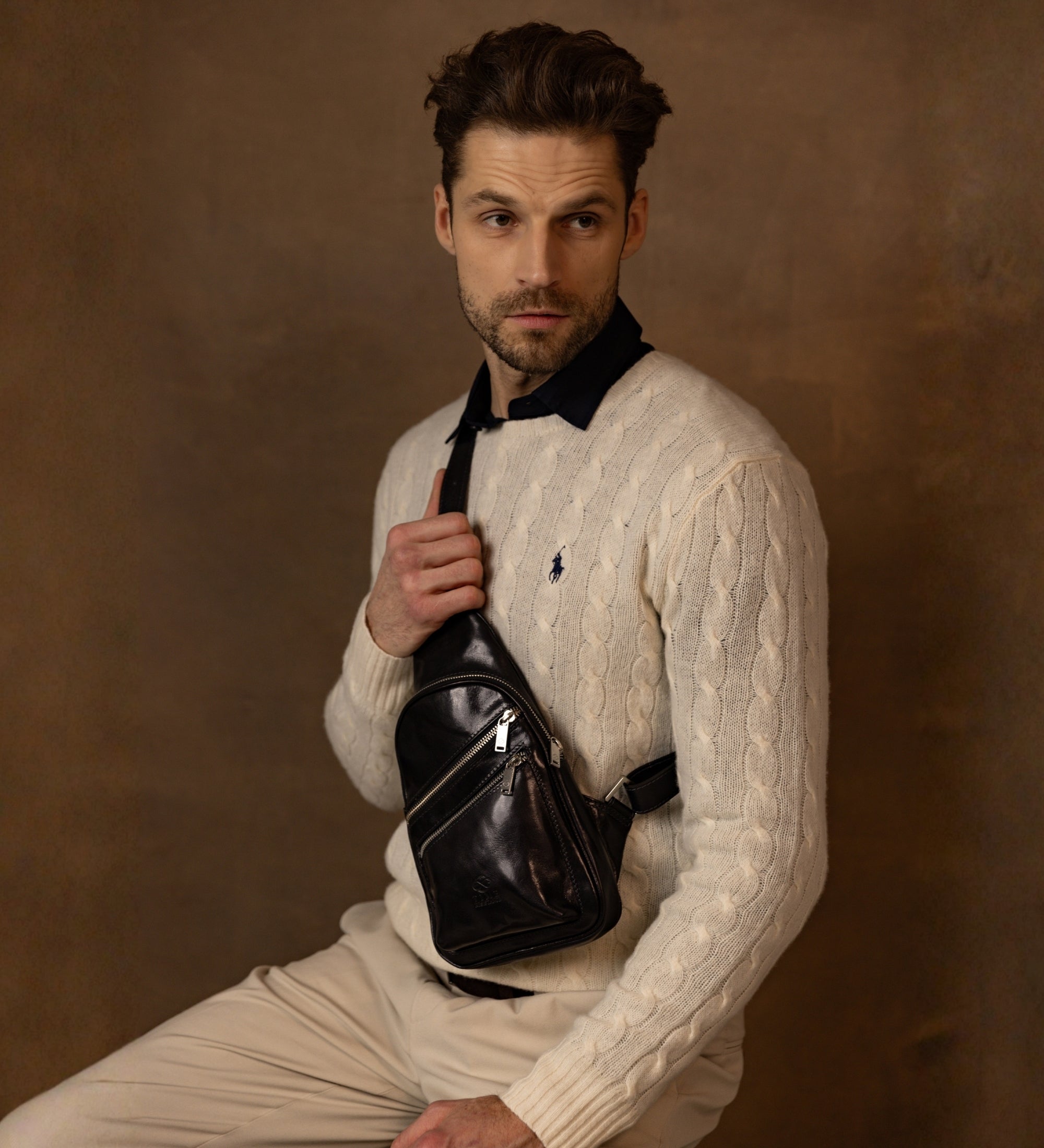 Leather Sling Bag - Catch-22