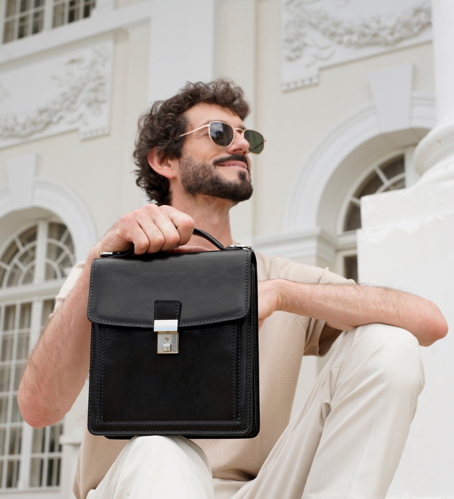 Small Leather Briefcase - Walden