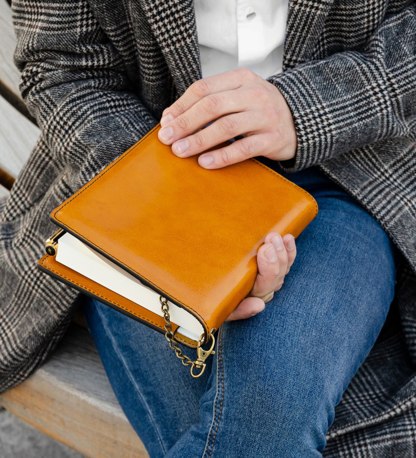 Leather Journal with Refillable A5 Notepad - The Diary of a Nobody