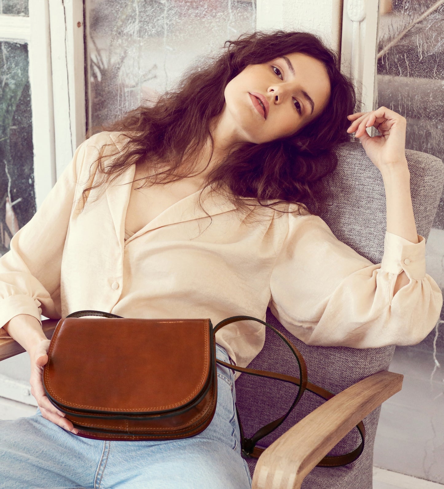 Leather Saddle Bag for Women - Moonfleet