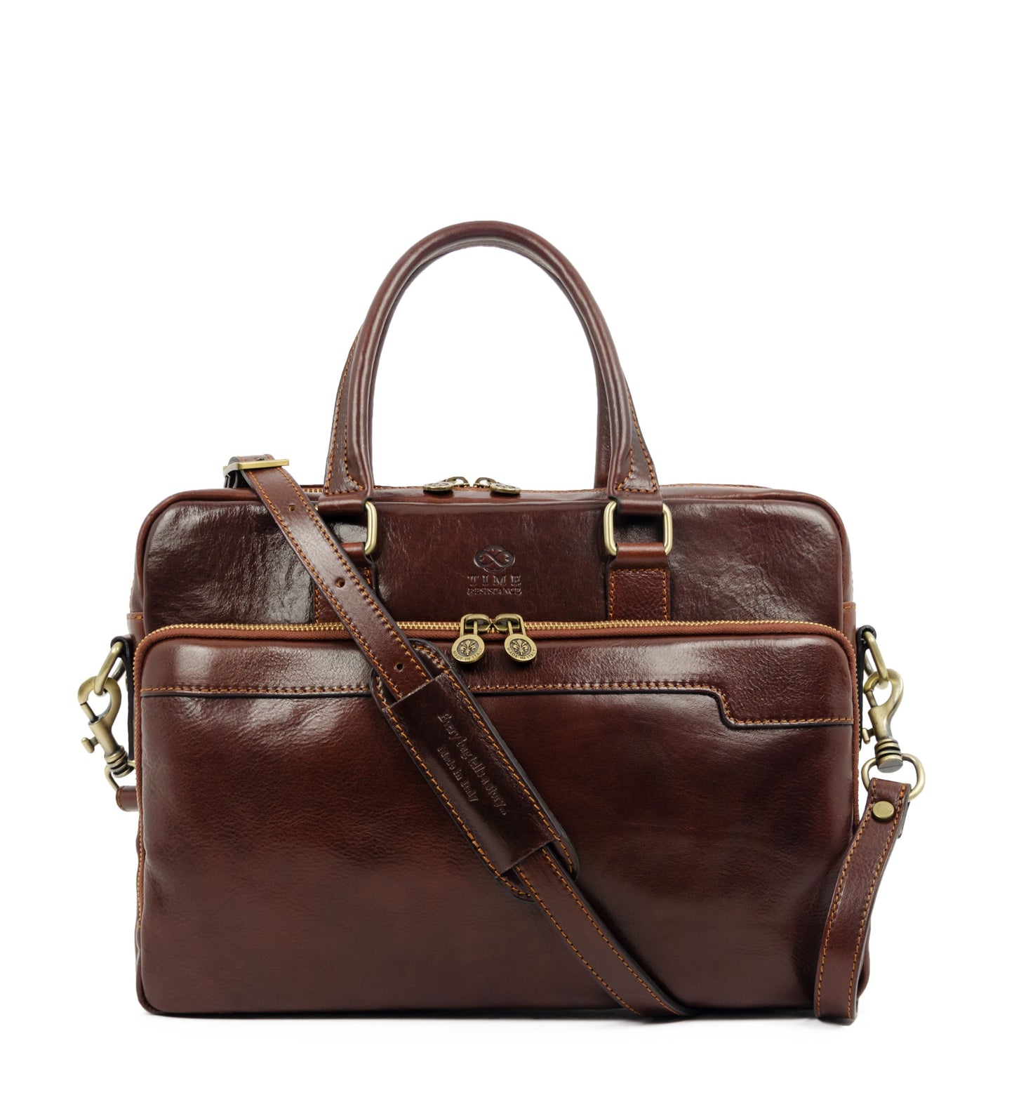 Leather Briefcase Laptop Bag - Orlando