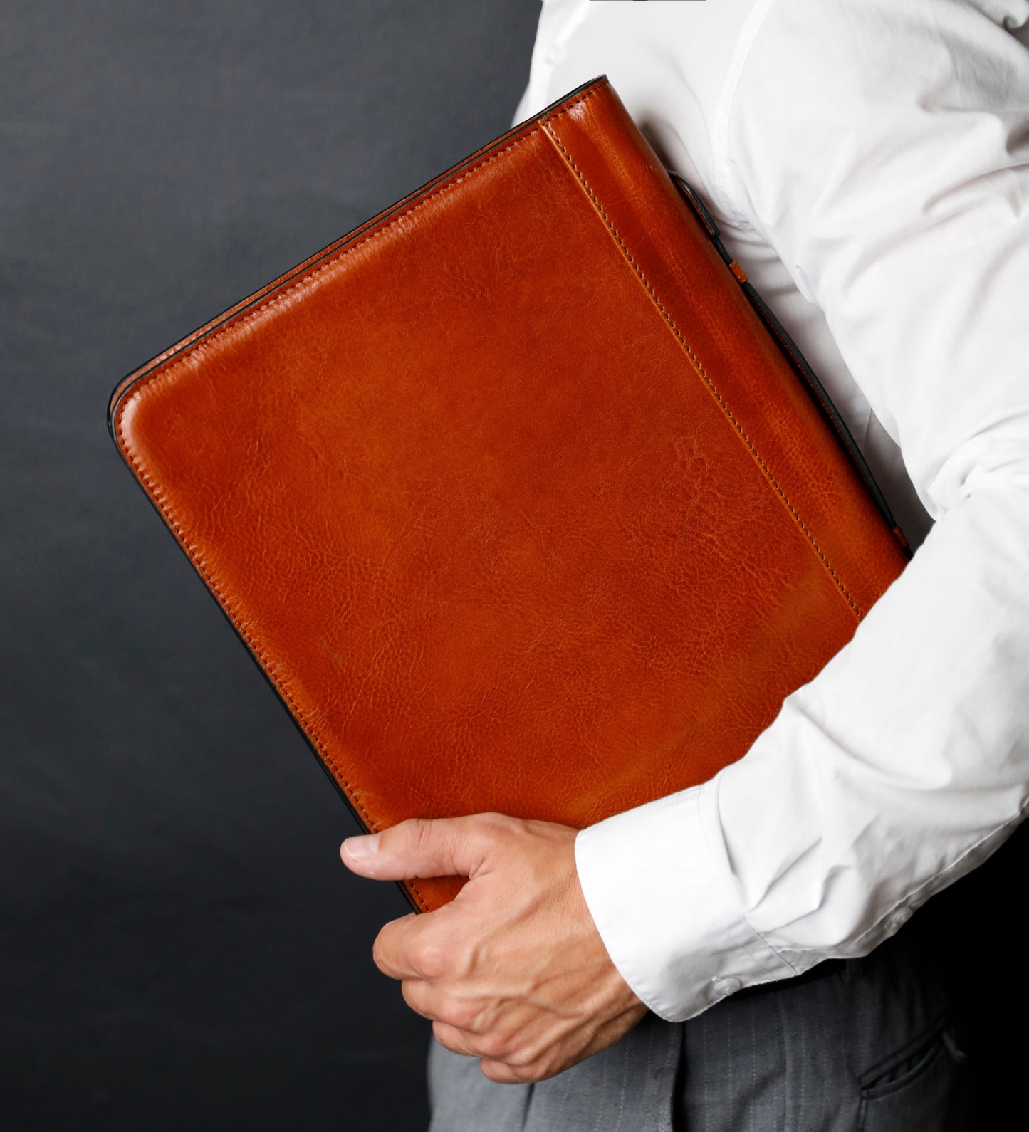 Leather Portfolio with Binder - Joy in the Morning