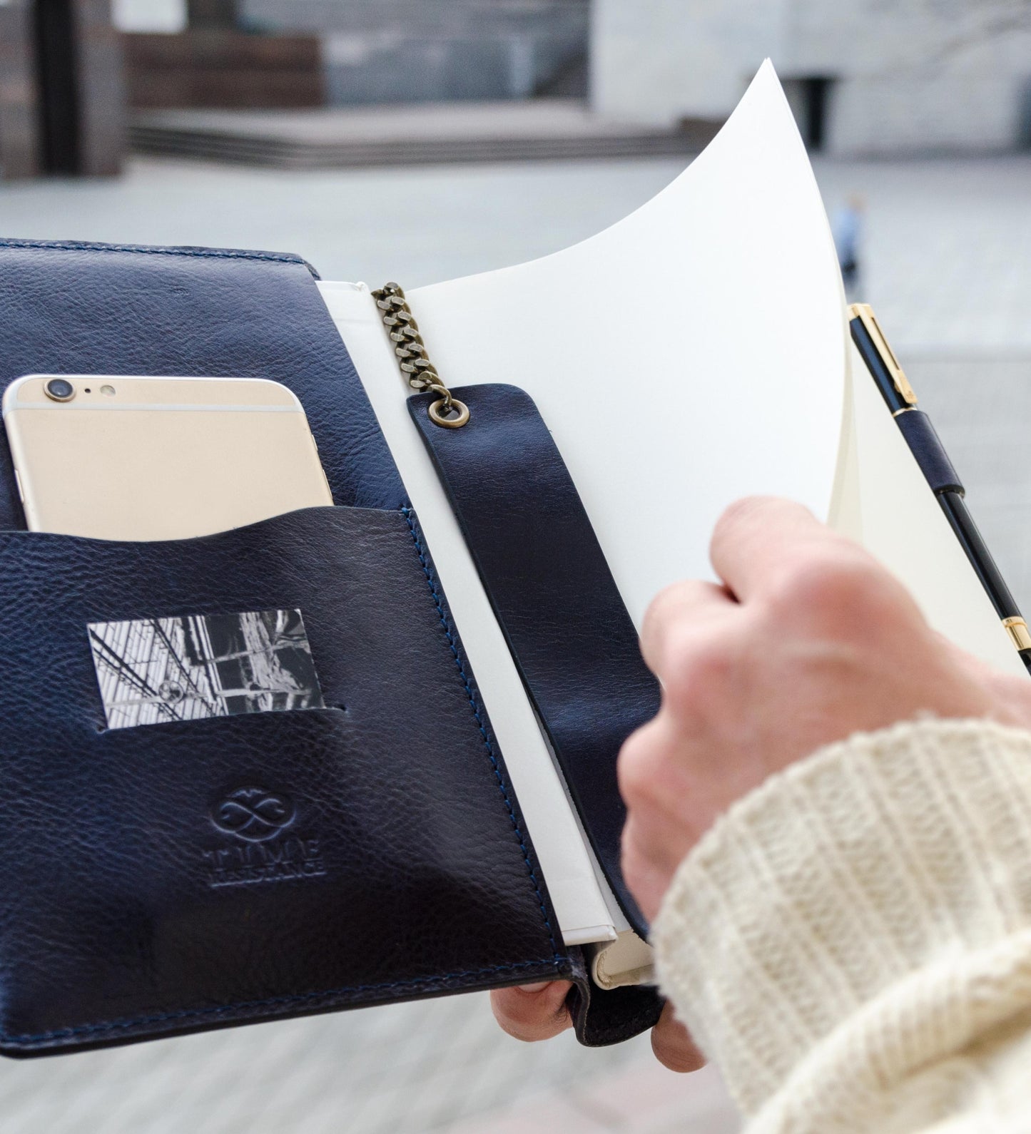 Leather Journal with Refillable A5 Notepad - The Diary of a Nobody