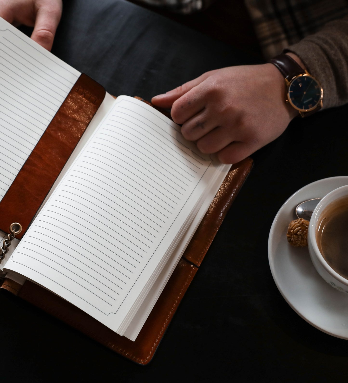 Leather Journal with Refillable A5 Notepad - The Diary of a Nobody