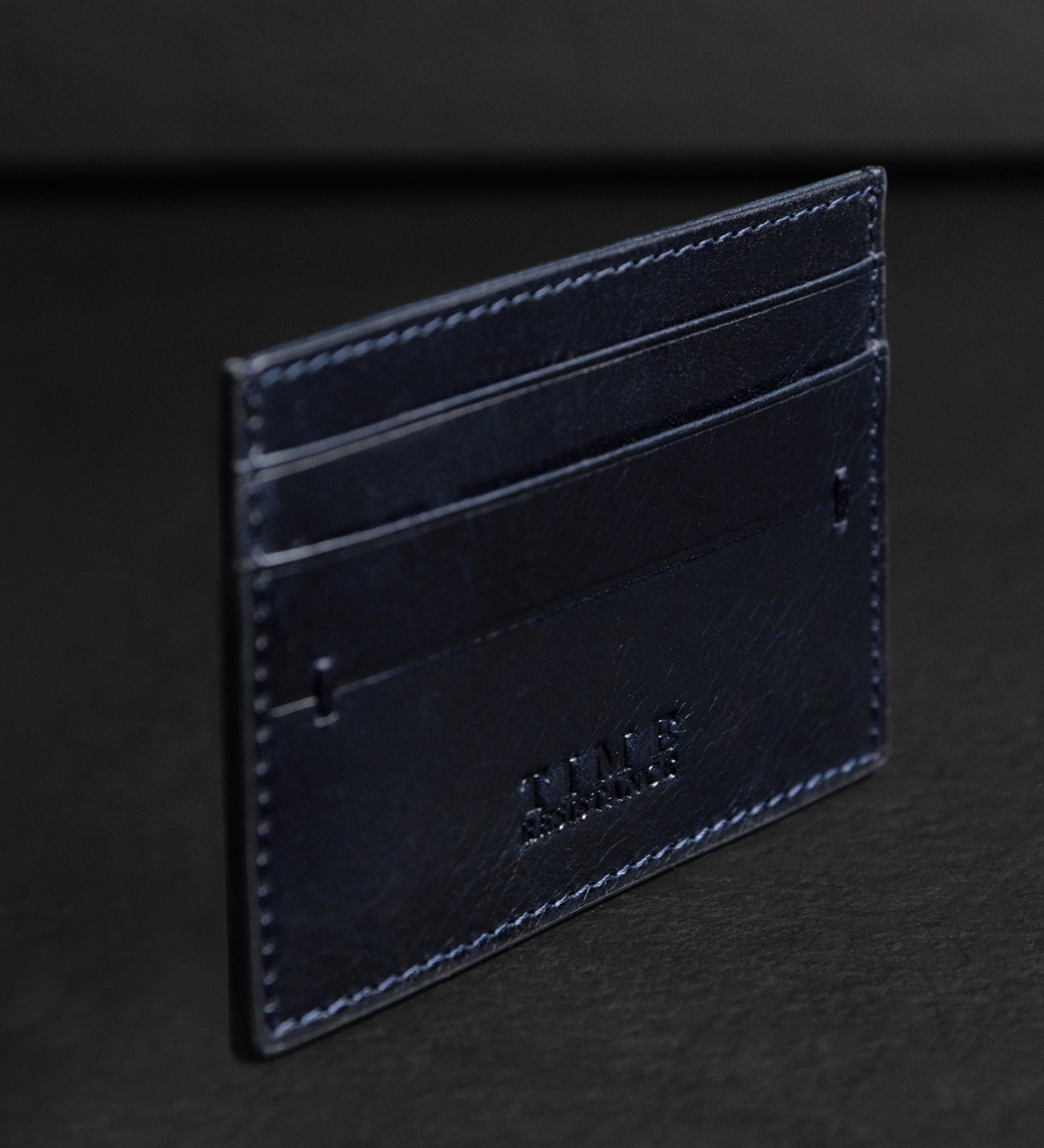 Womens Leather Credit Card Case Business Card Case - Fireflies