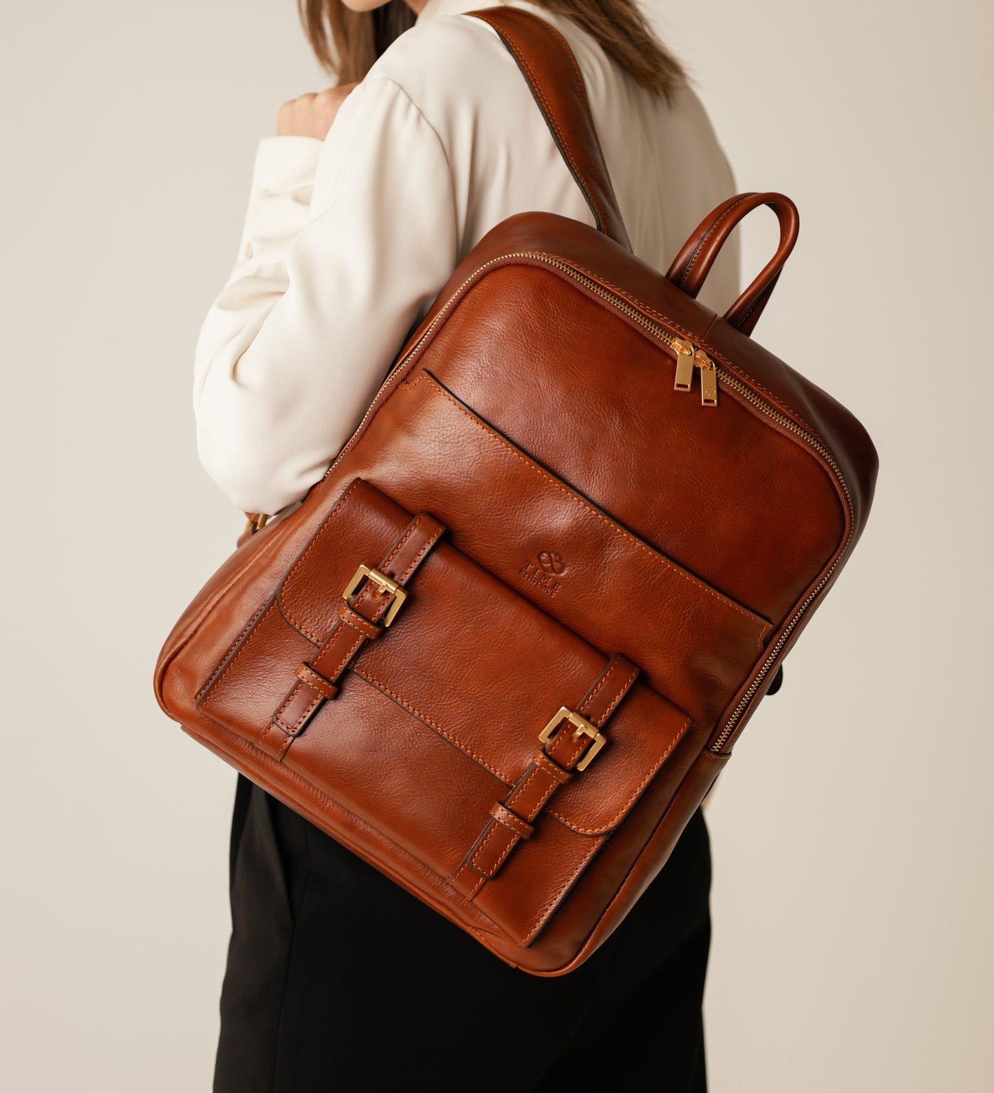 Womens Leather Backpack Travel Bag - The Divine Comedy