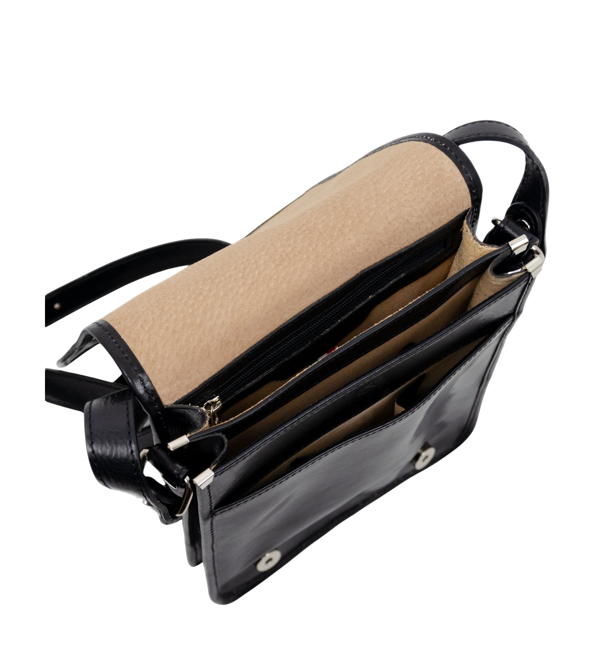 Small Leather Messenger Bag - On The Road