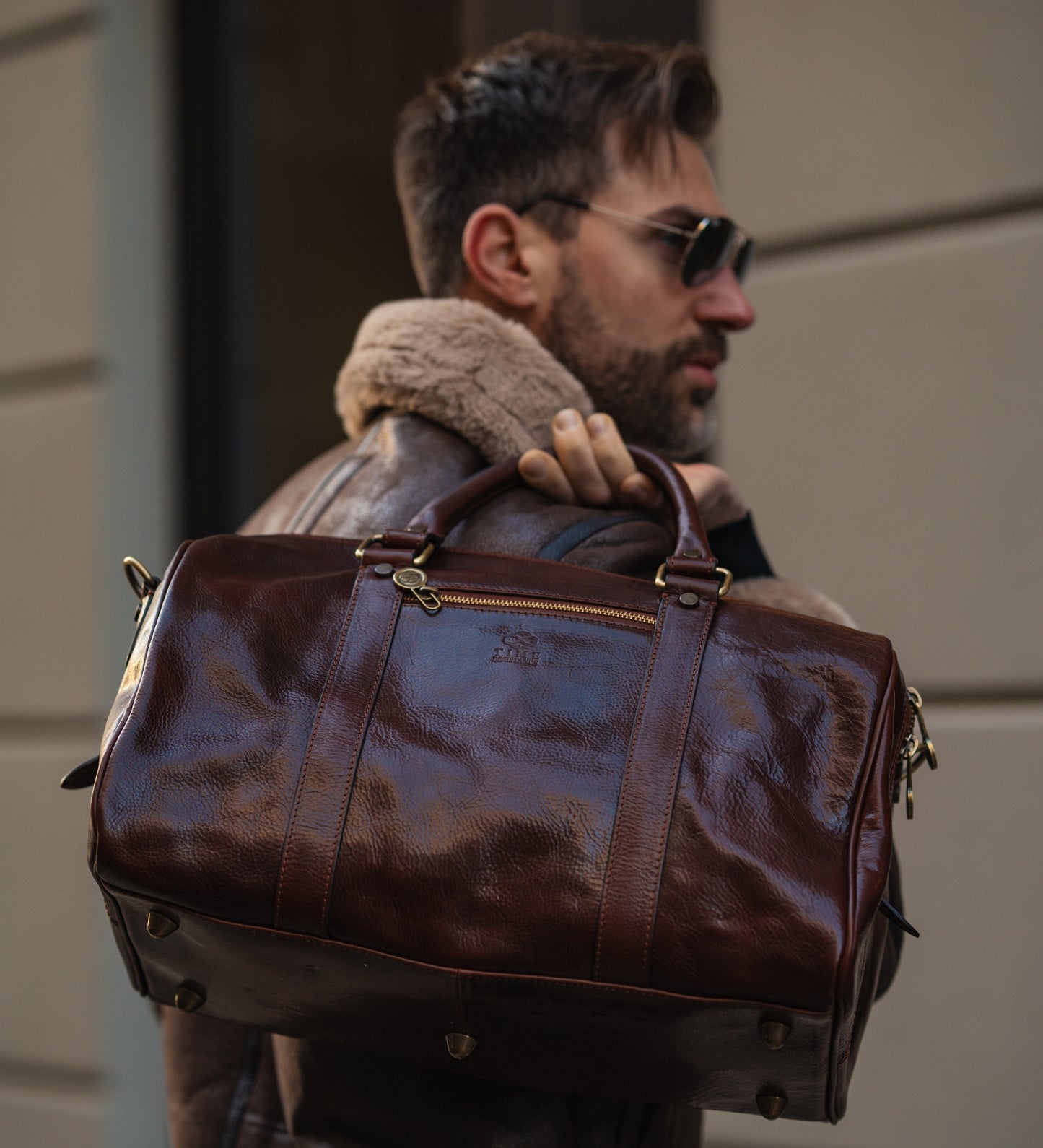 Small Leather Overnight Bag, Duffel Bag - The Ambassadors