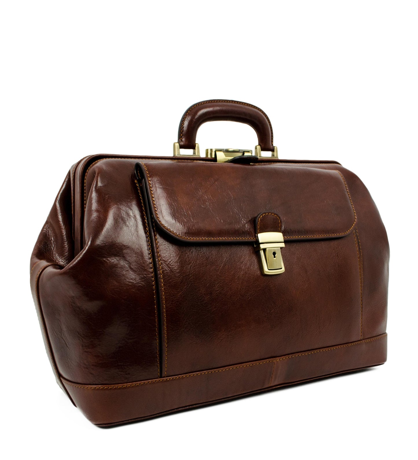 Large Italian Leather Doctor Bag - Hamlet