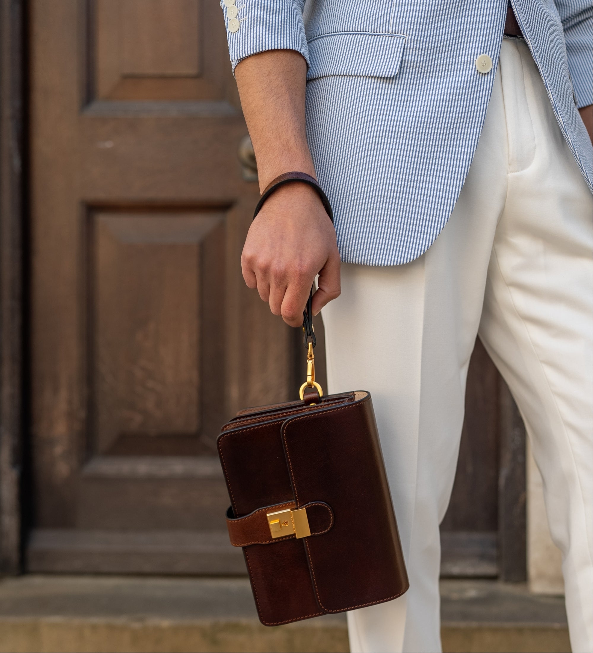 Leather Clutch Purse - The Maltese Falcon
