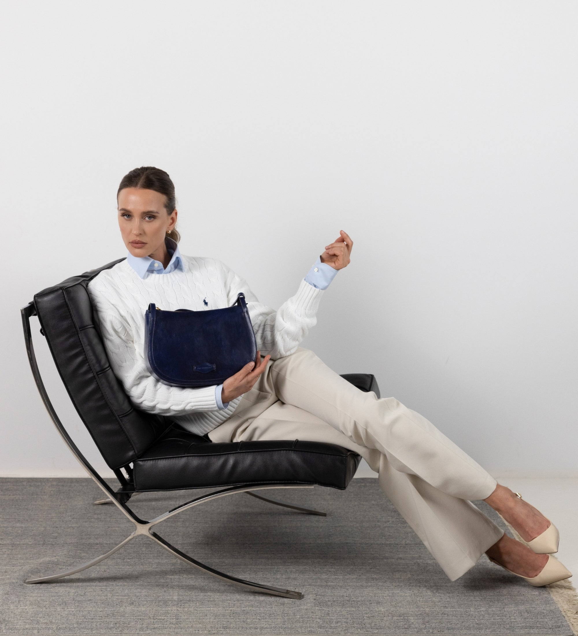 Leather Hobo Bag for Women - La Noia