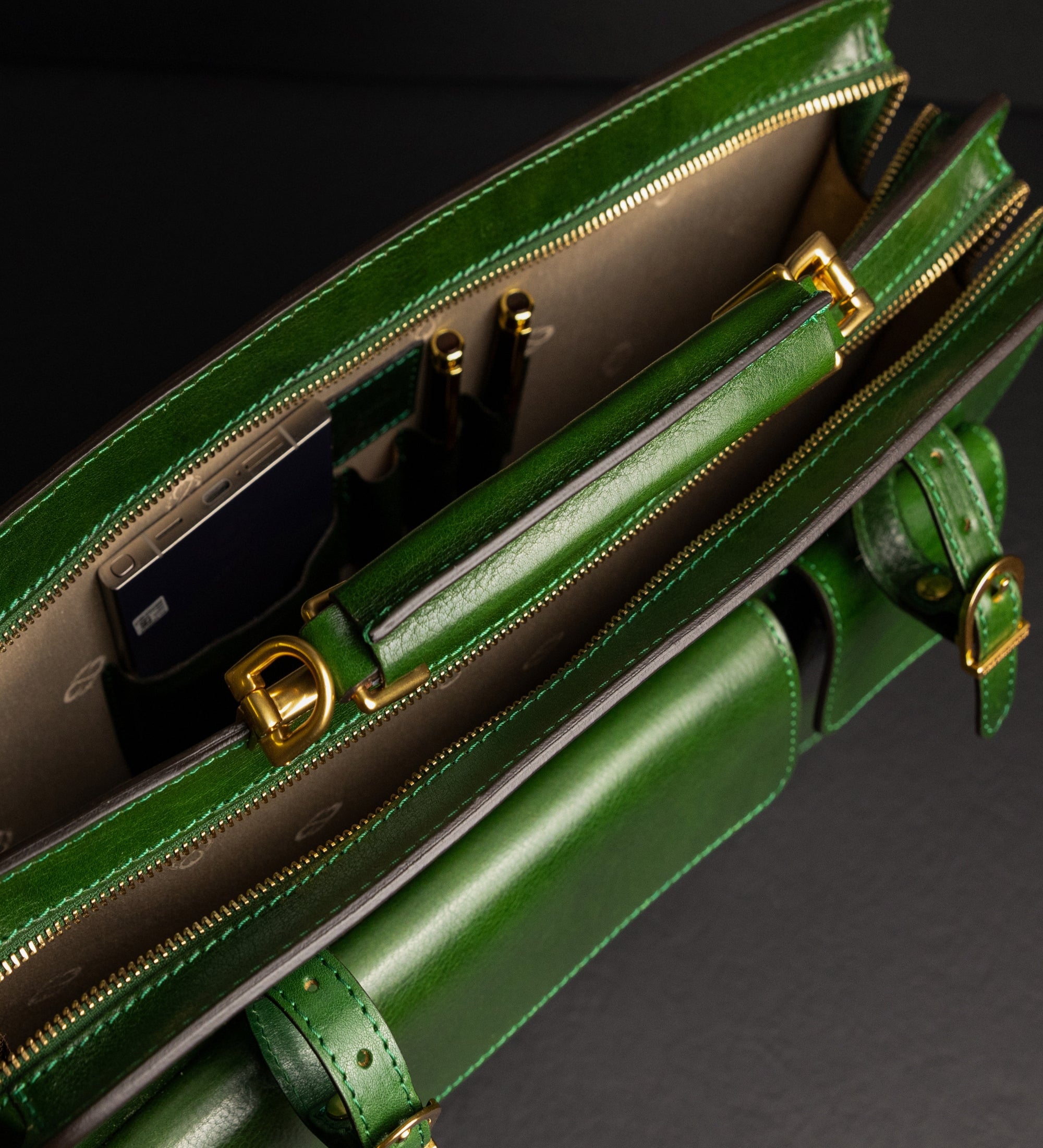 Leather Large Satchel Bag Briefcase - The Prophet