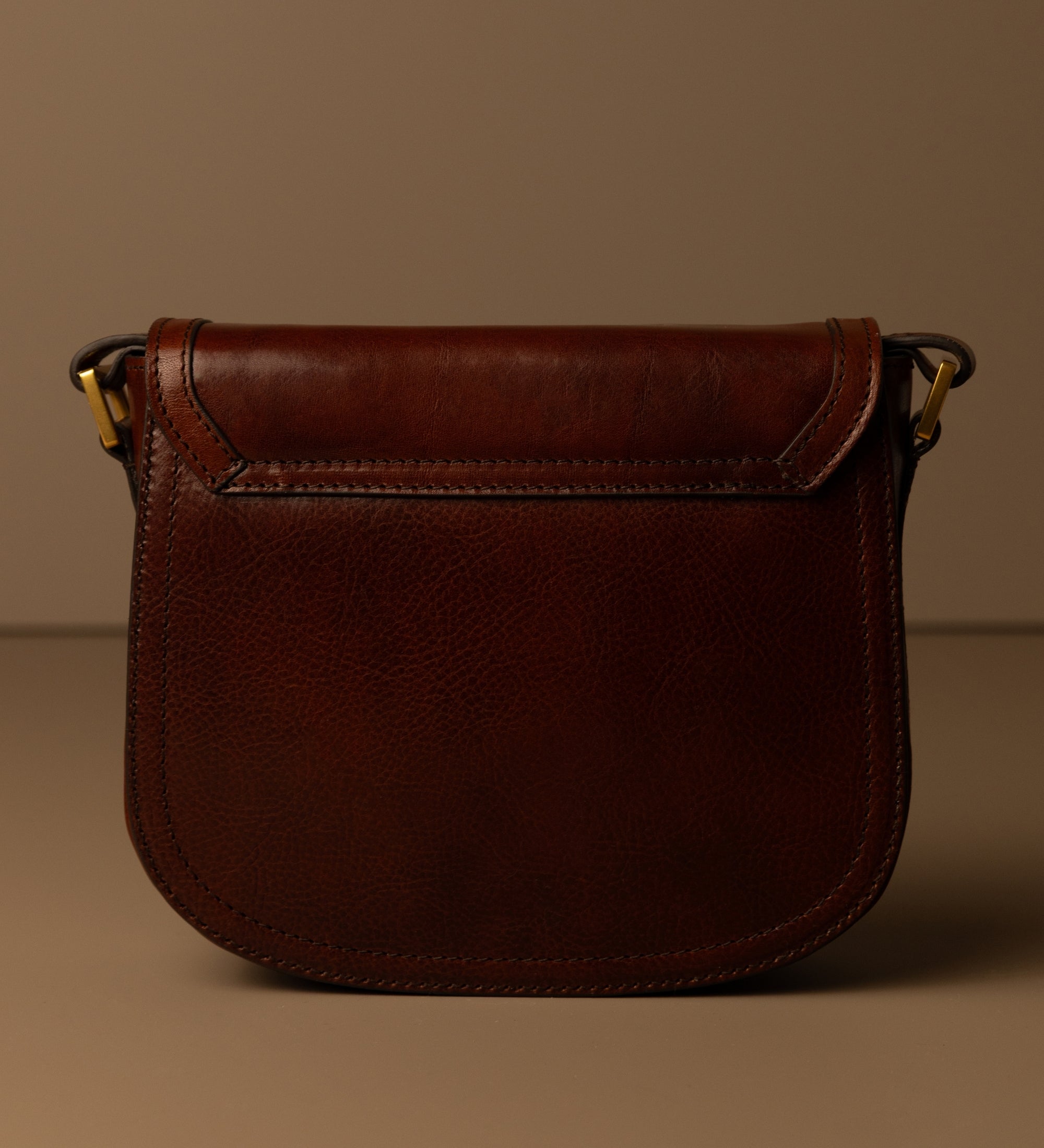 Womens Leather Saddle Bag - Secrets