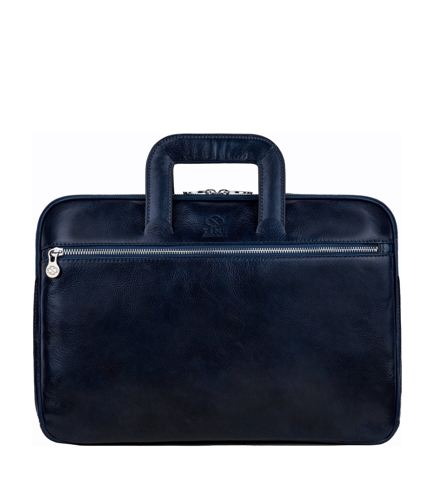 Leather Briefcase Laptop Bag - Brave New World