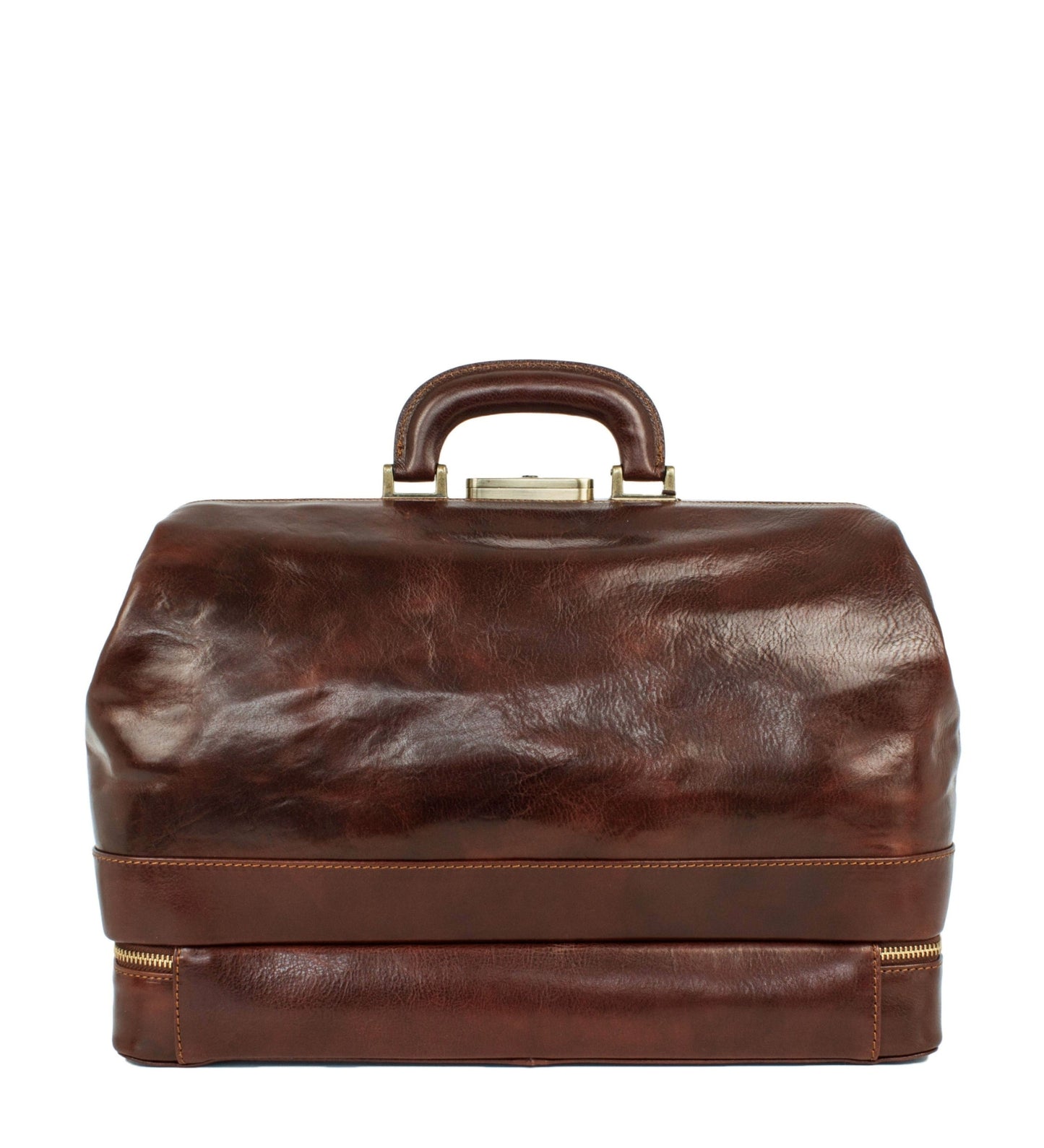 Large Italian Leather Doctor Bag - The Master and Margarita