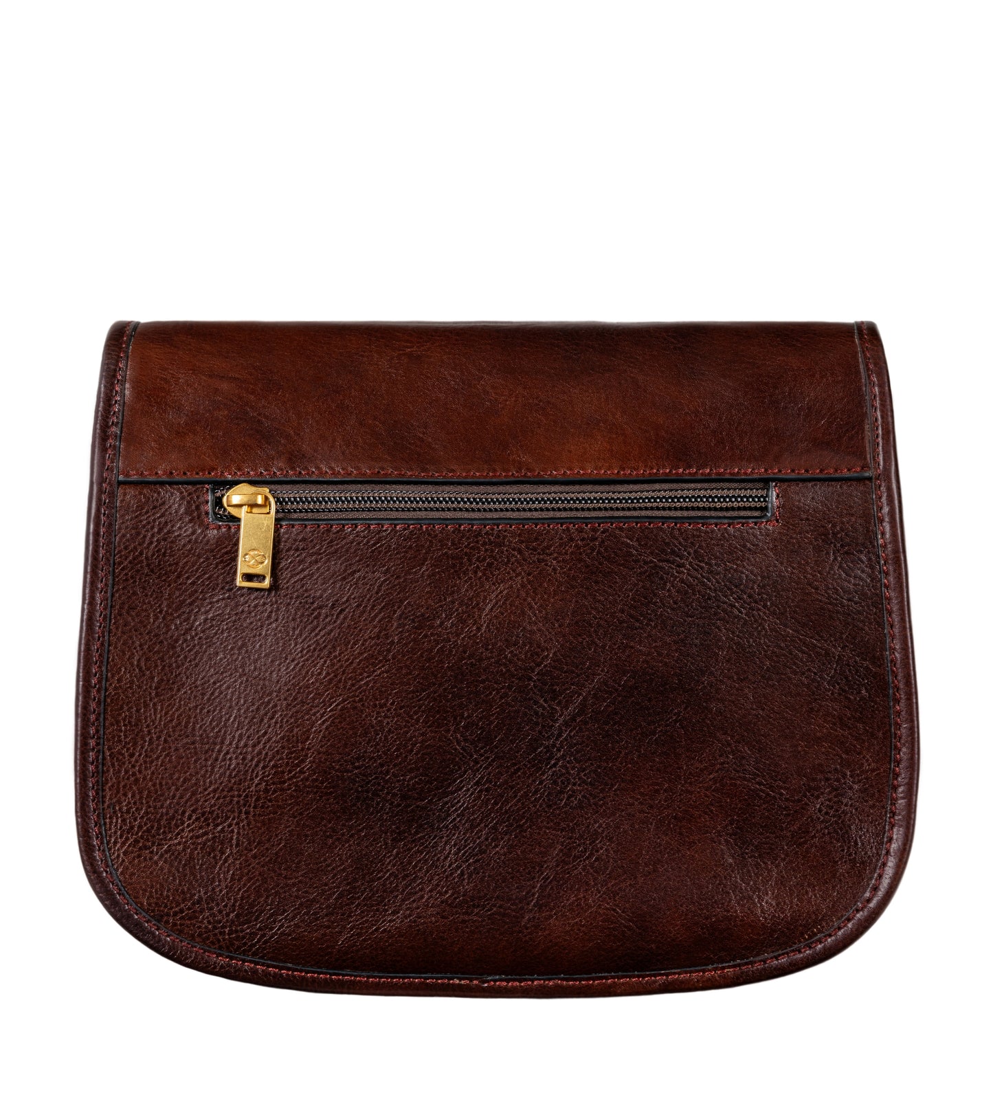 Womens Leather Saddle Bag - Women In Love