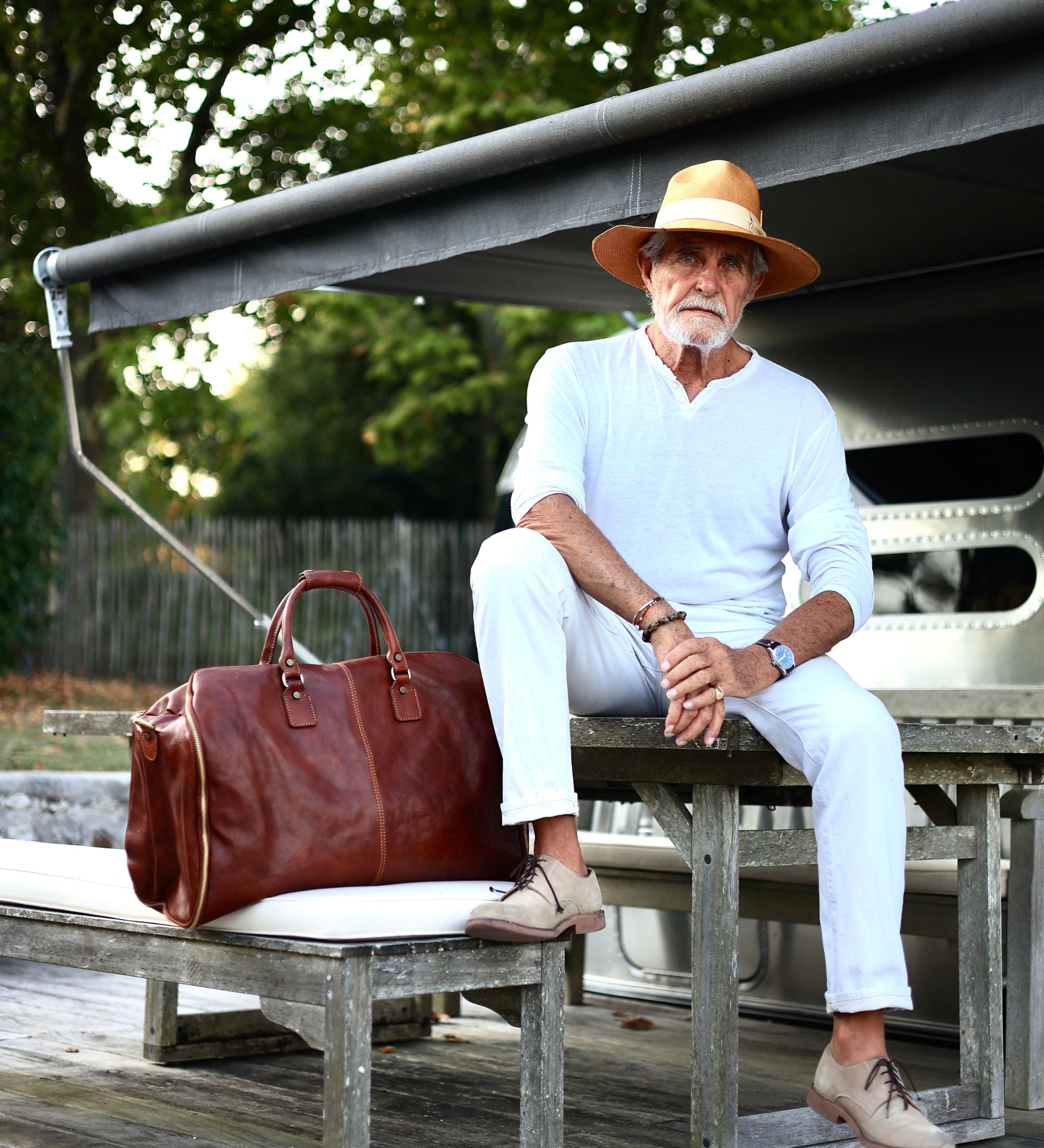 Leather Garment Bag, Duffel Bag - Paradise Lost