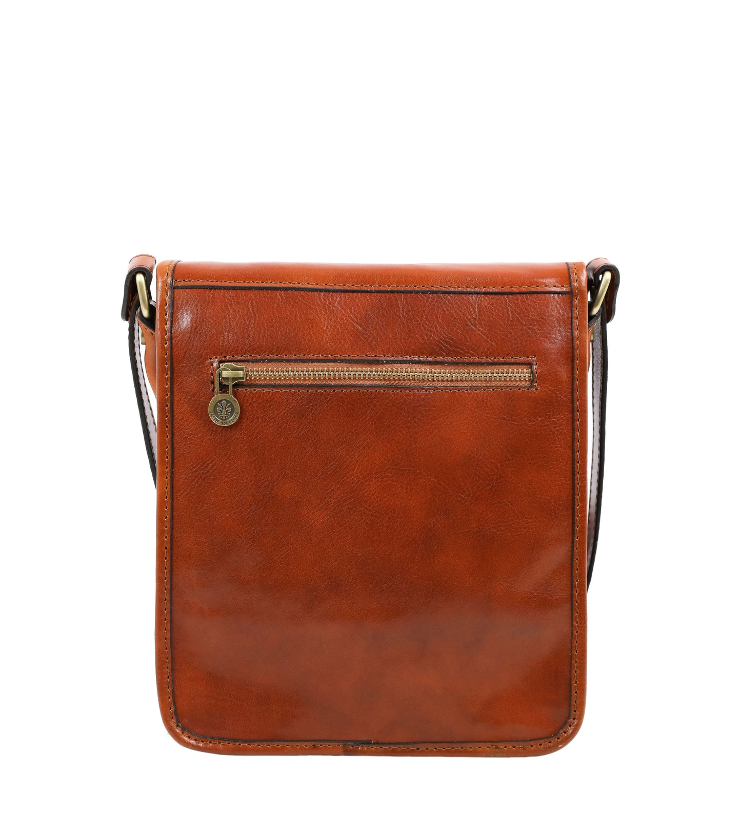 Small Leather Messenger Bag - On The Road