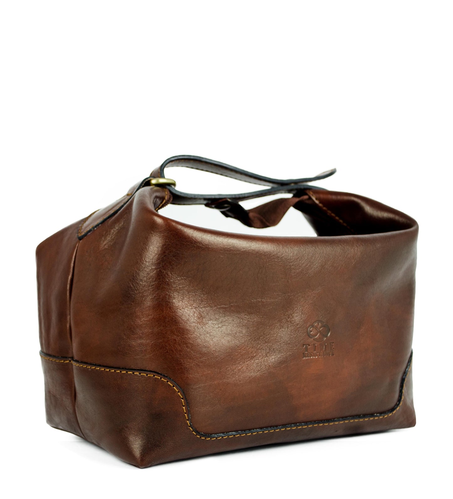 Leather Toiletry Bag - Autumn Leaves