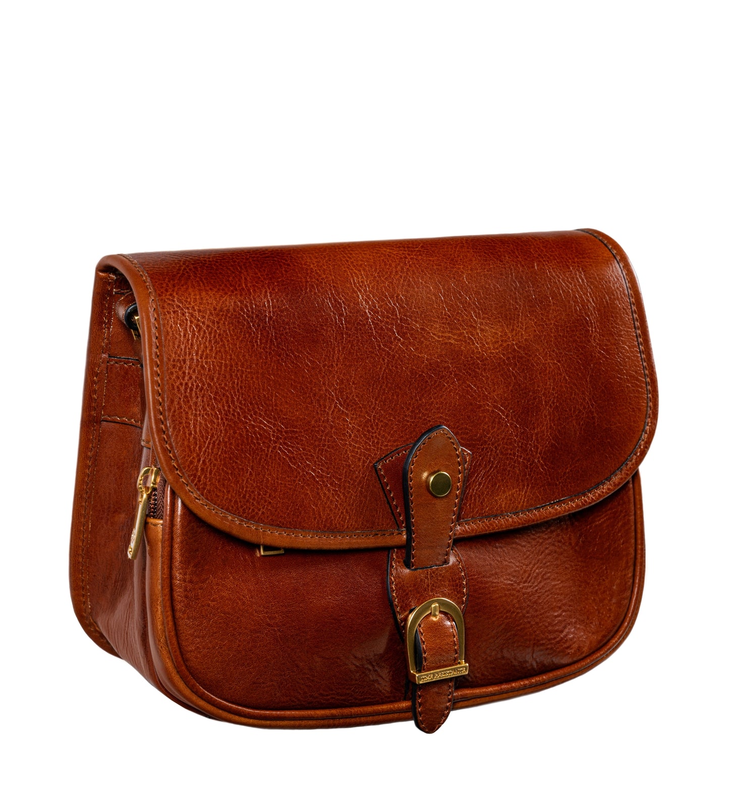 Womens Leather Saddle Bag - Women In Love