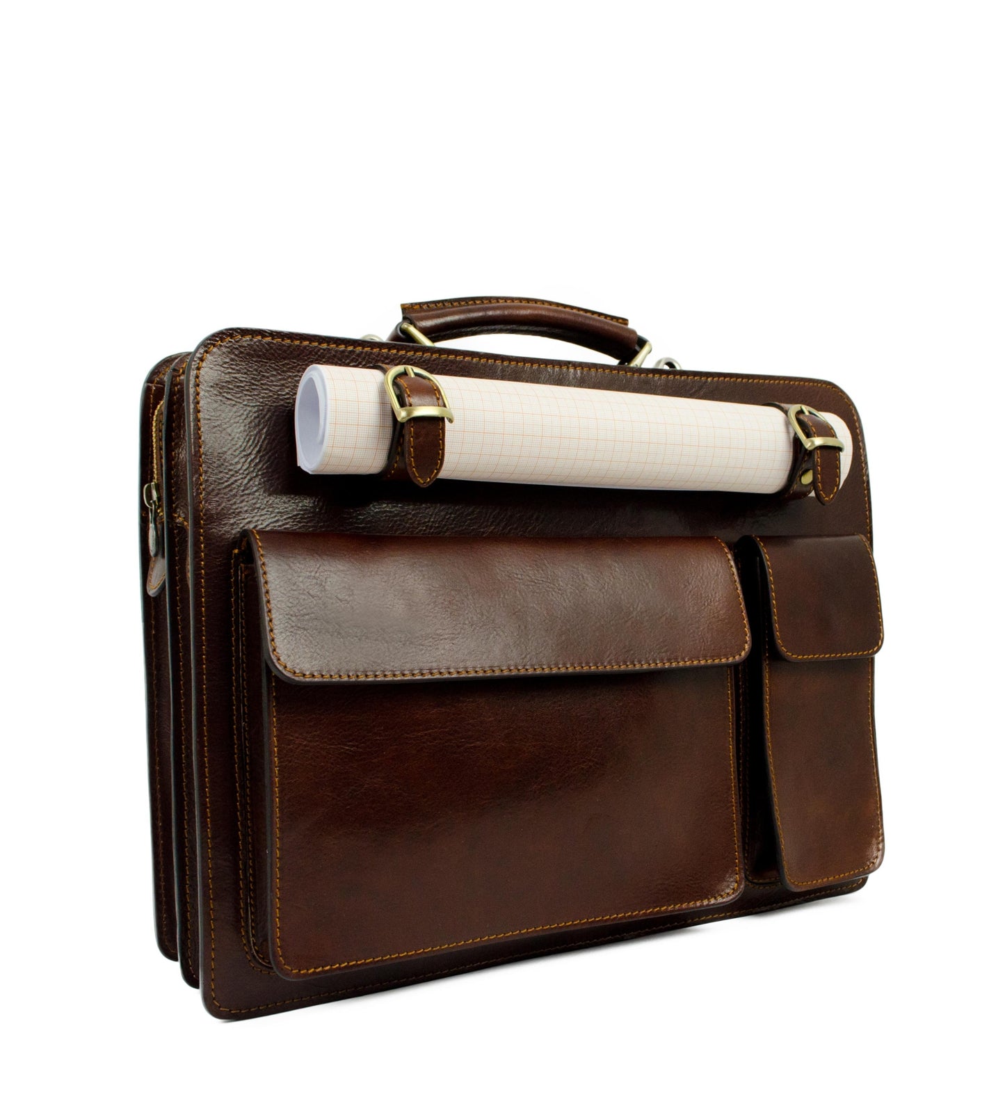 Leather Large Satchel Bag Briefcase - The Prophet