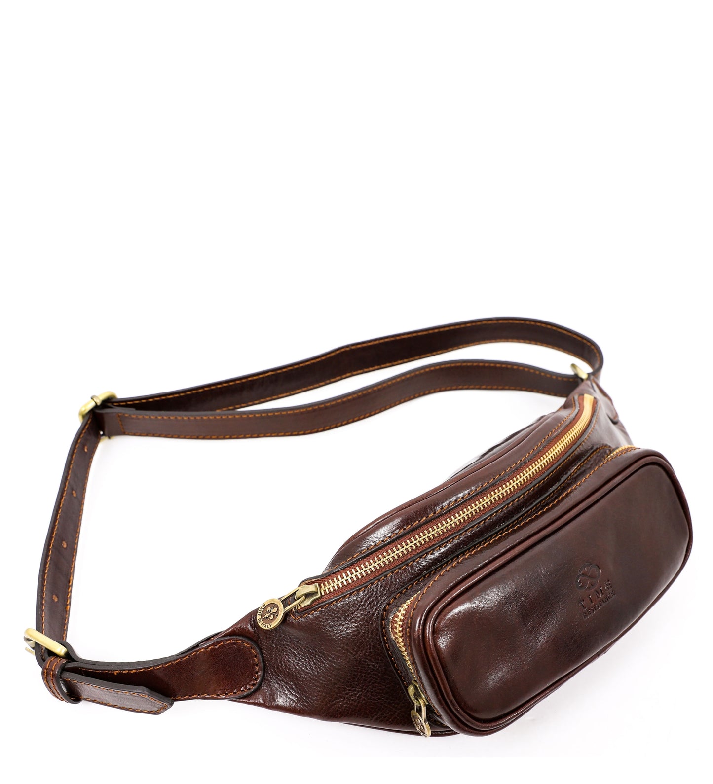 Womens Leather Sling Bag Belly Bag - Independent People