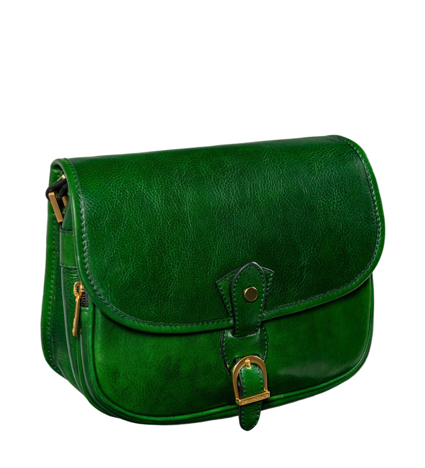 Womens Leather Saddle Bag - Women In Love