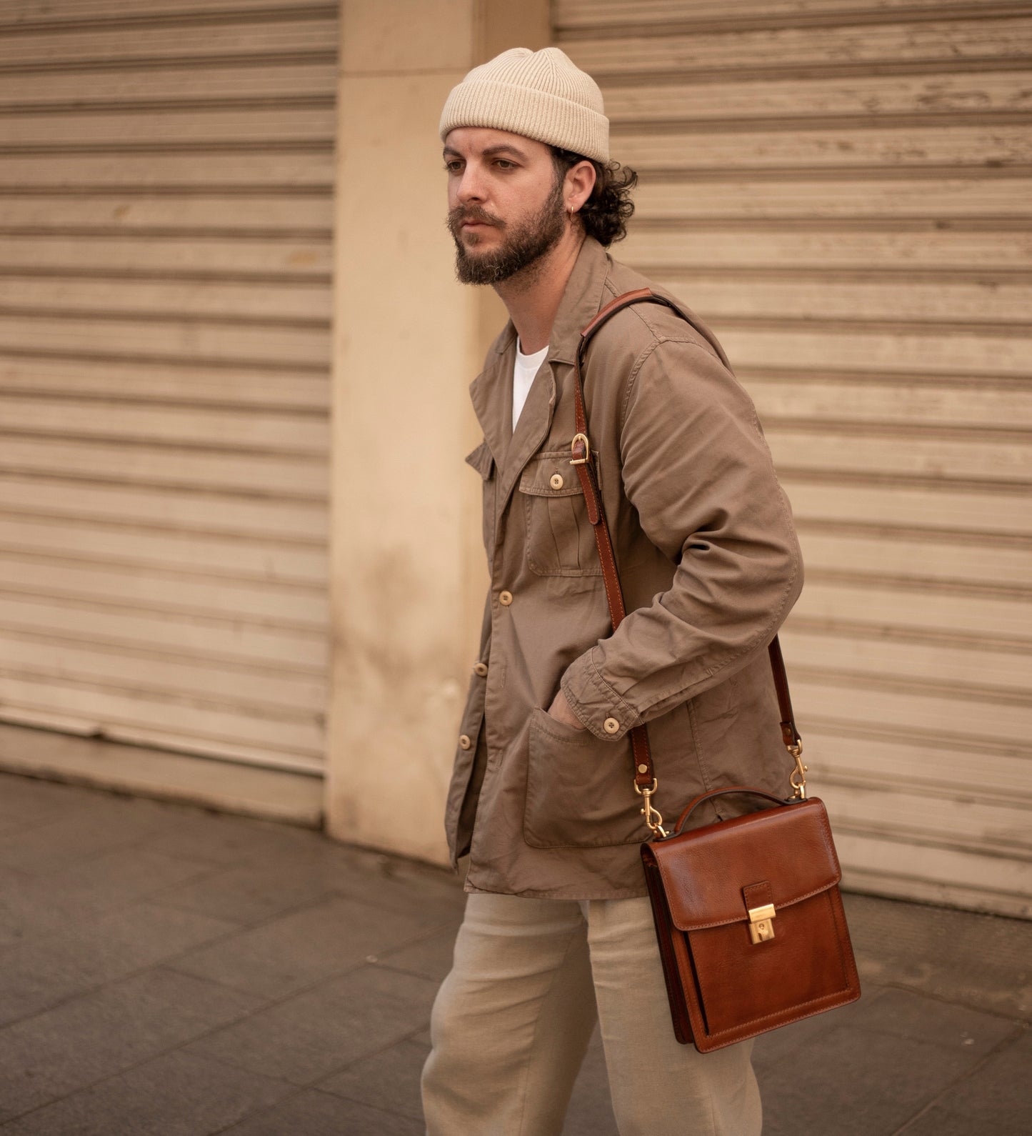 Small Leather Briefcase - Walden