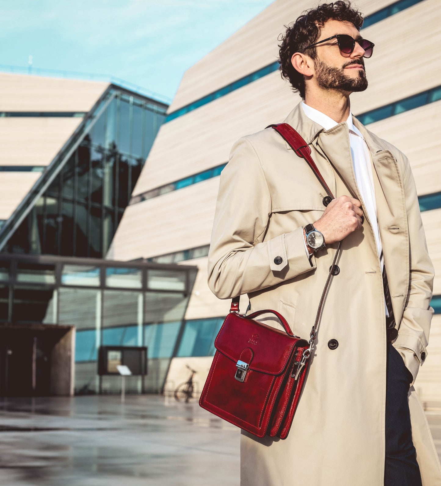 Small Leather Briefcase - Walden