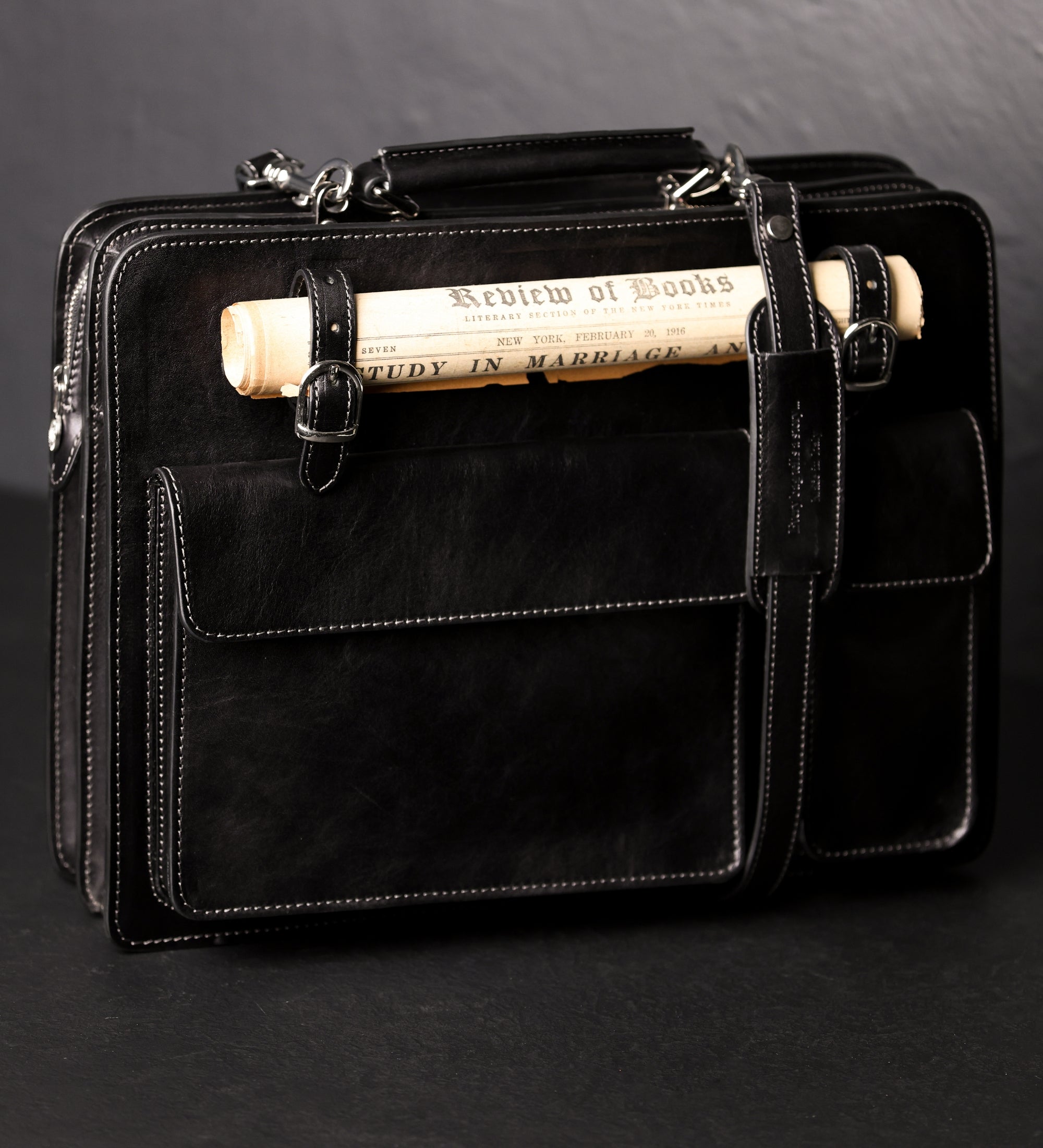 Leather Large Satchel Bag Briefcase - The Prophet
