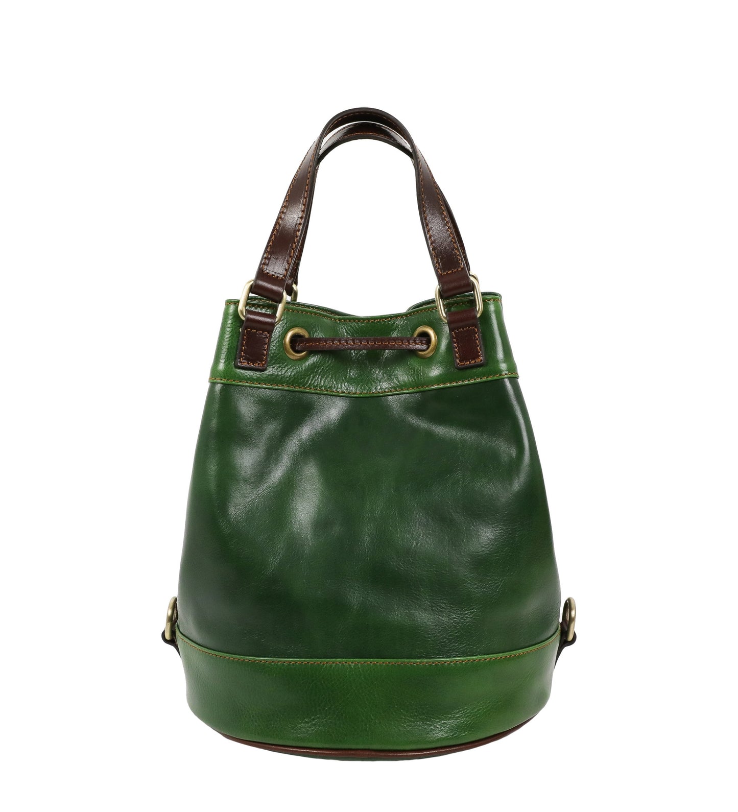 Leather Bucket Bag for Women - Light In August