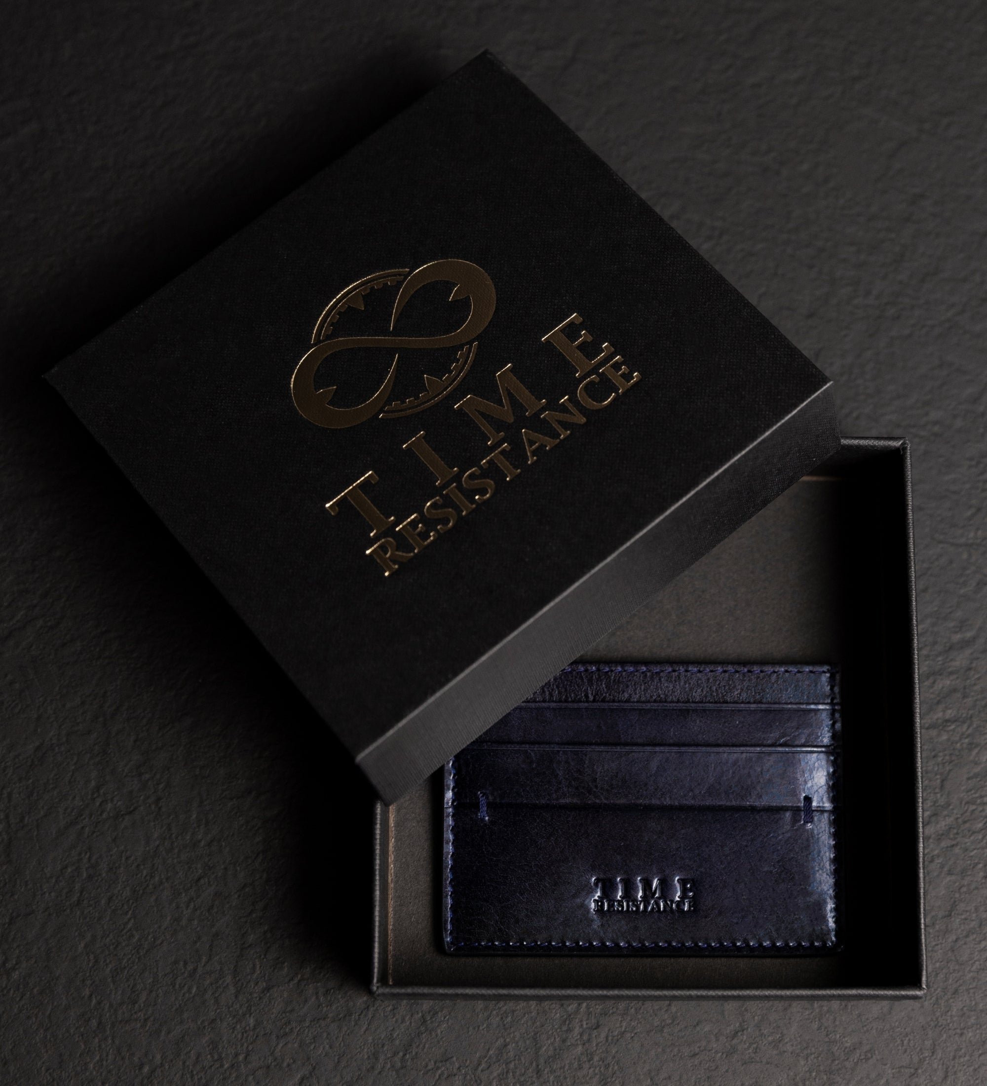 Leather Credit Card Case Business Card Case - Fireflies