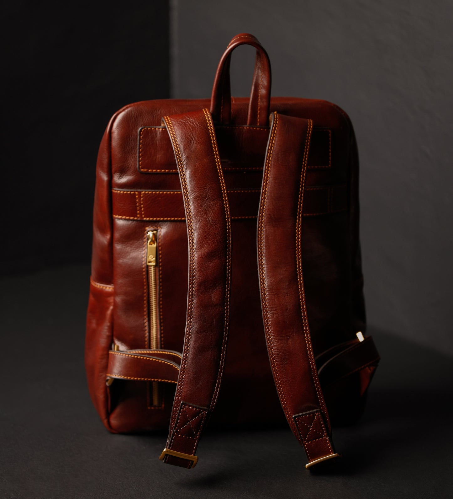 Womens Leather Backpack Travel Bag - The Divine Comedy