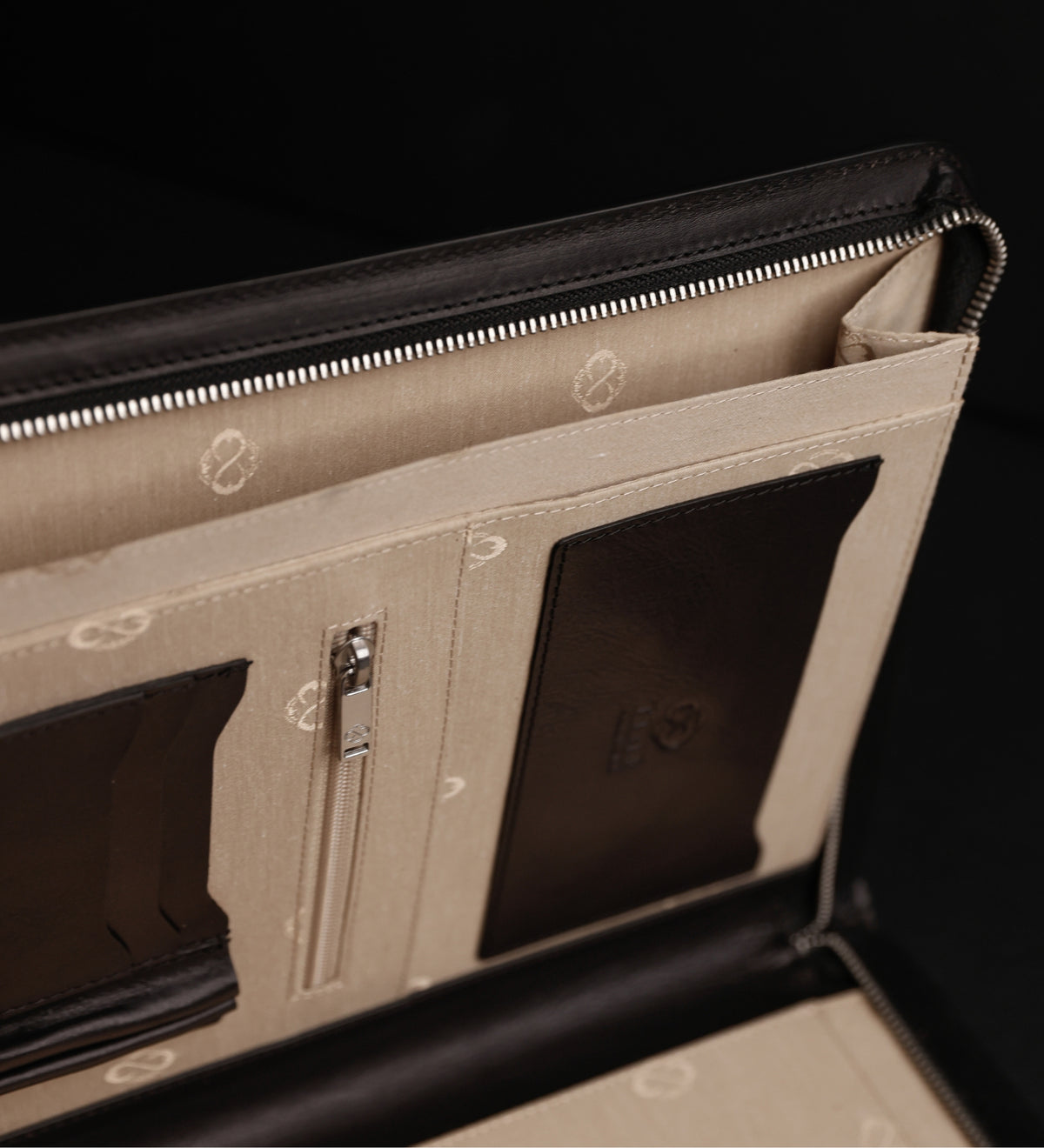 Womens Leather A4 Documents Folder Organizer - Candide