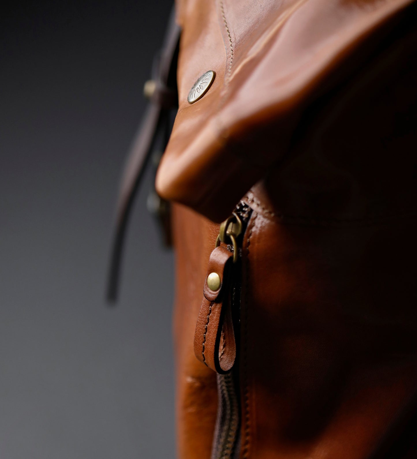 Leather Roll-Top Backpack - The Secret History