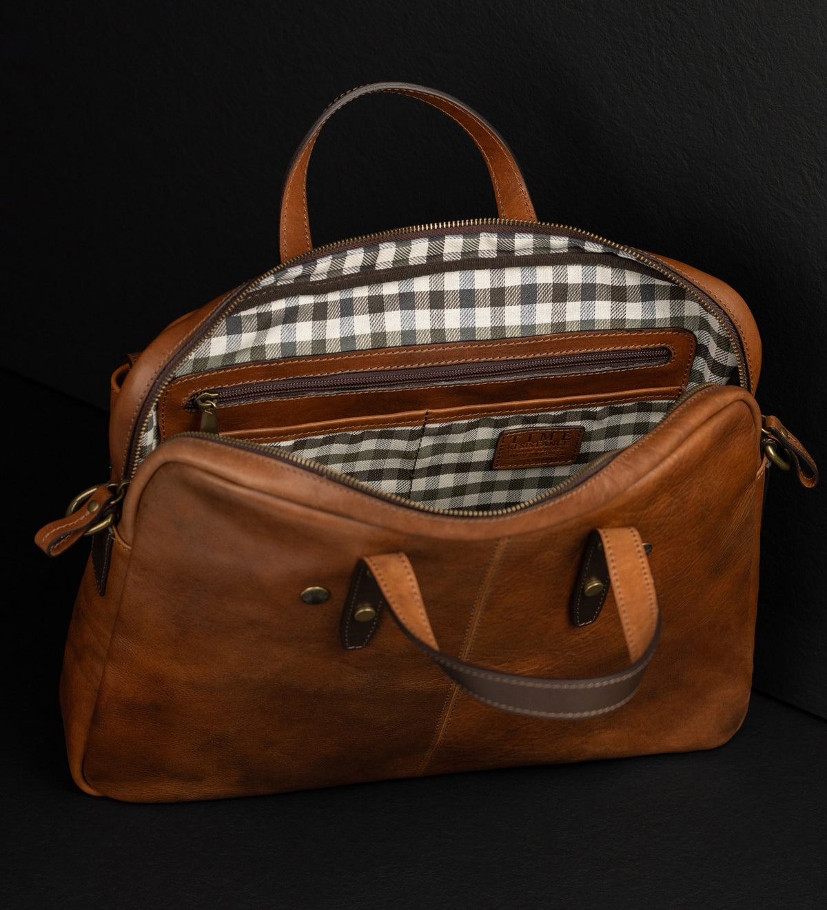 Leather Briefcase Laptop Bag - Lanark
