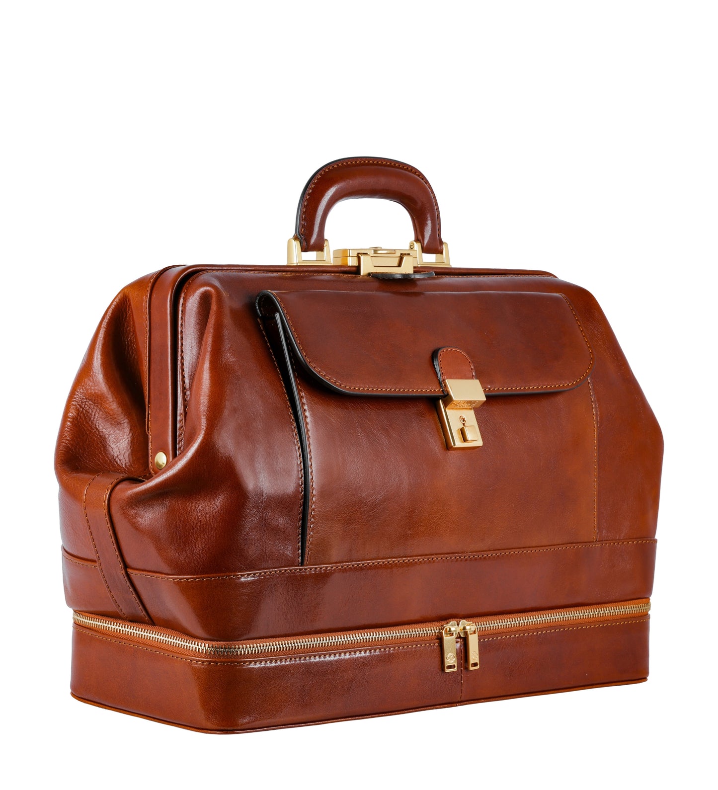 Large Italian Leather Doctor Bag for Women - The Master and Margarita