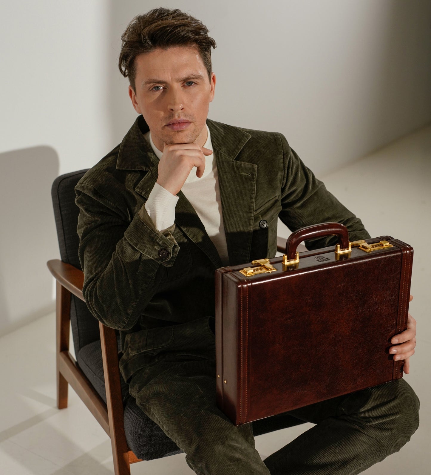 Leather Attaché Case Briefcase - Fatherland